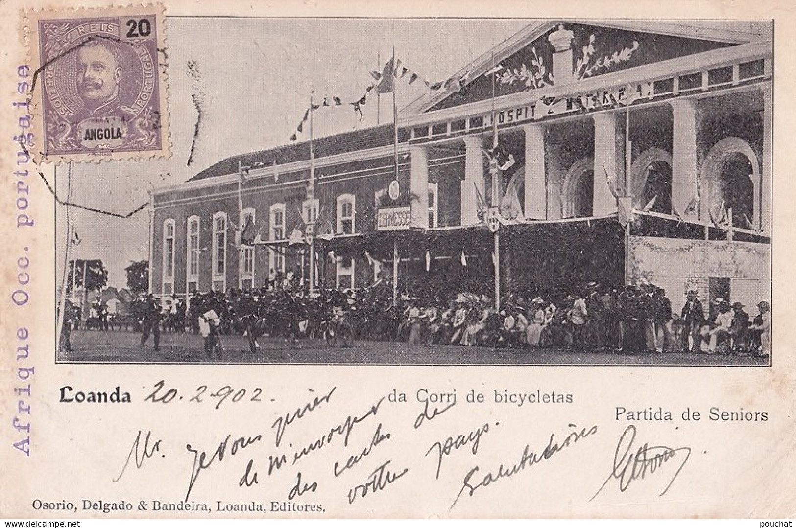C23- LOANDA - ANGOLA - DA CORRI DE BICYCLETAS PARTIDA DE SENIORS - EN 1902 - Angola