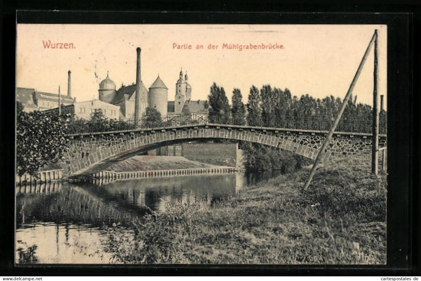 AK Wurzen, Partie An Der Mühlgrabenbrücke  - Wurzen