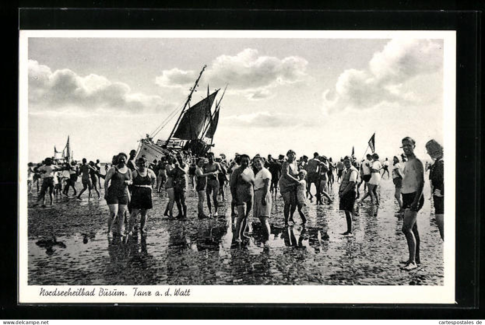 AK Büsum /Nordsee, Tanz A. D. Watt  - Büsum