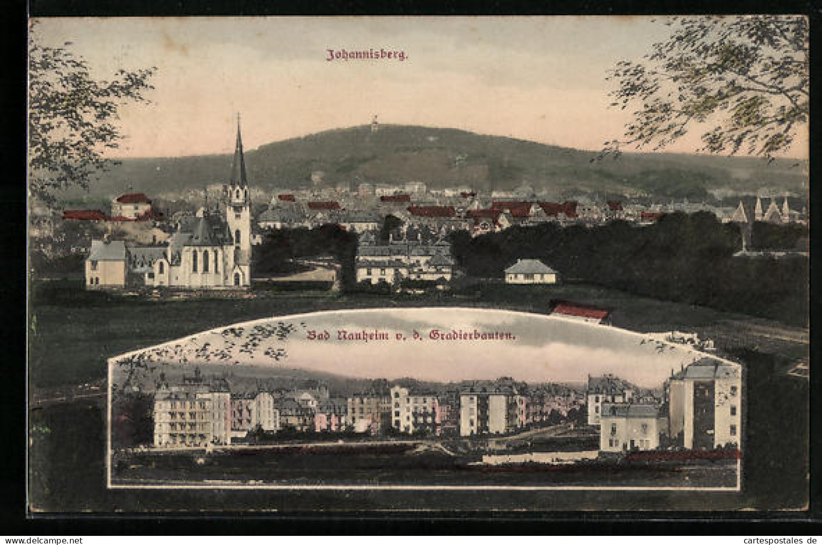 AK Bad Nauheim, Gesamtansicht Mit Johannisberg, Panorama Von Den Gradierbauten  - Bad Nauheim