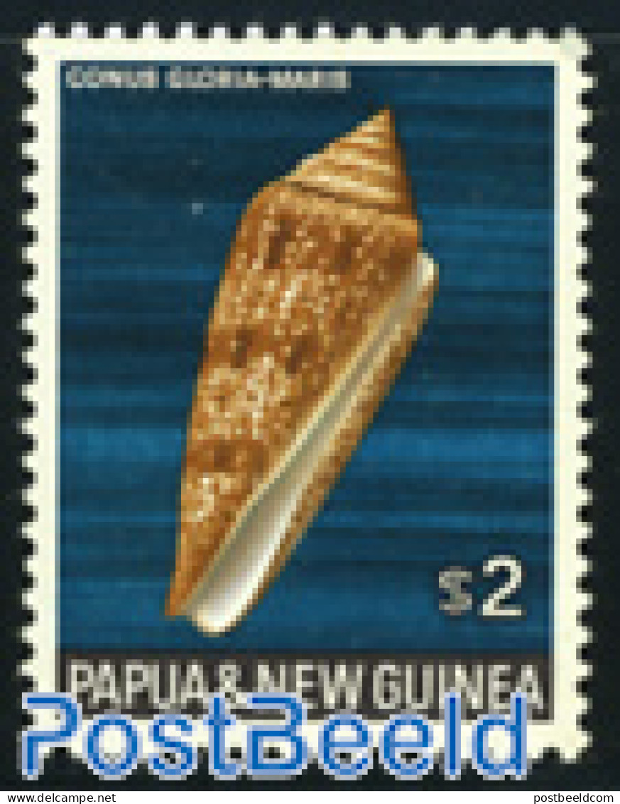 Papua New Guinea 1968 $2, Stamp Out Of Set, Mint NH, Nature - Shells & Crustaceans - Marine Life