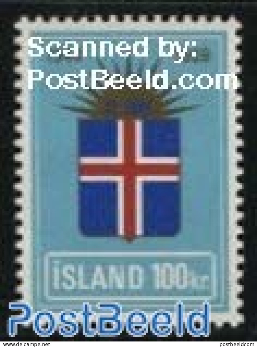 Iceland 1969 100Kr, Stamp Out Of Set, Mint NH, History - Coat Of Arms - Nuovi