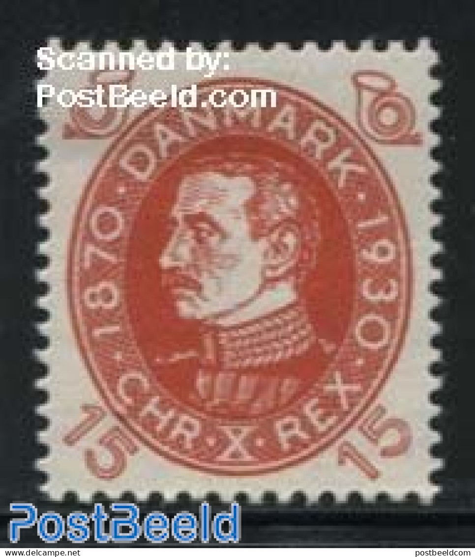 Denmark 1930 15ore, Stamp Out Of Set, Unused (hinged), History - Kings & Queens (Royalty) - Nuovi