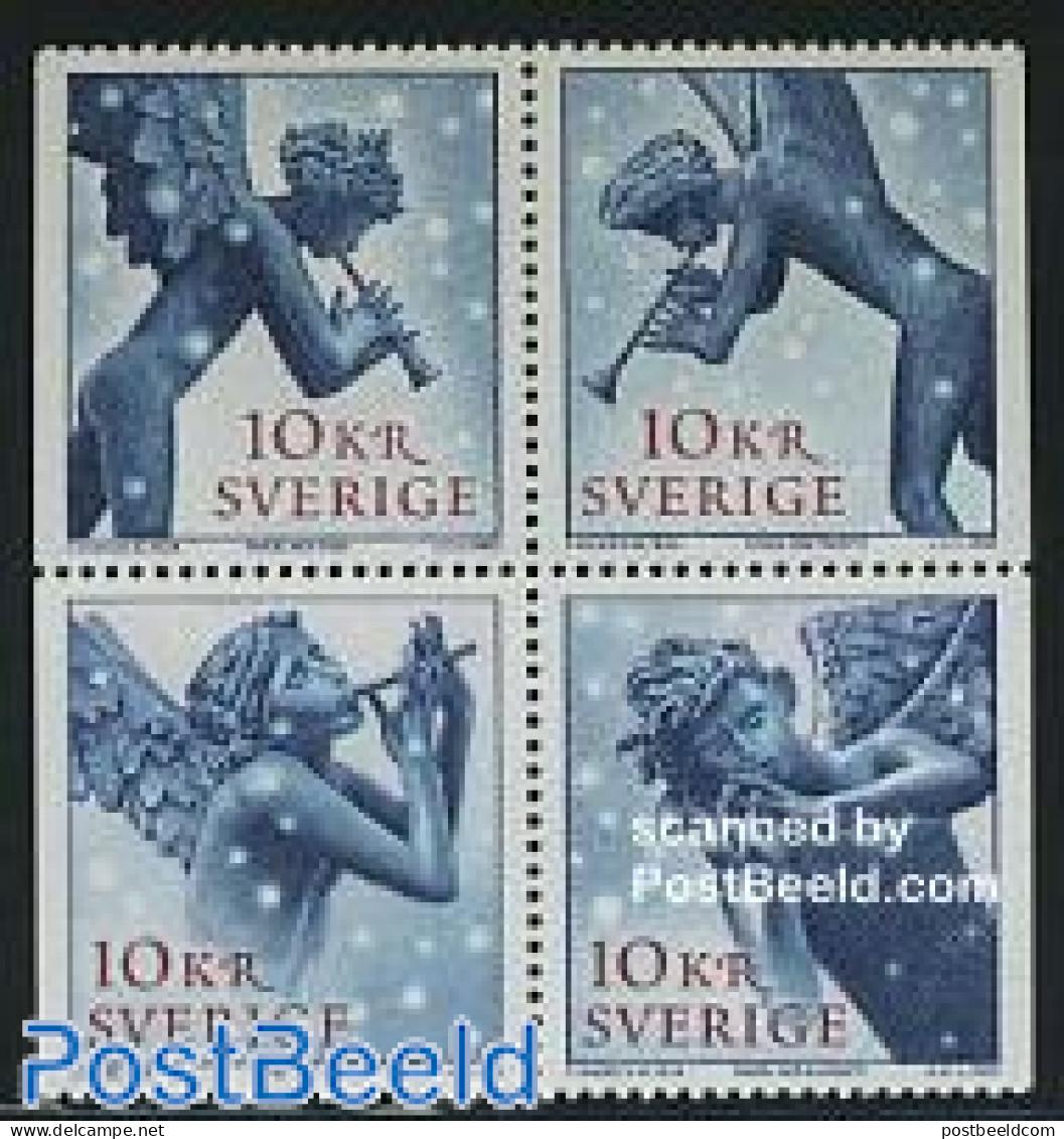 Sweden 2005 Angels 4v [+] (from Booklet), Mint NH, Performance Art - Religion - Music - Angels - Christmas - Ungebraucht