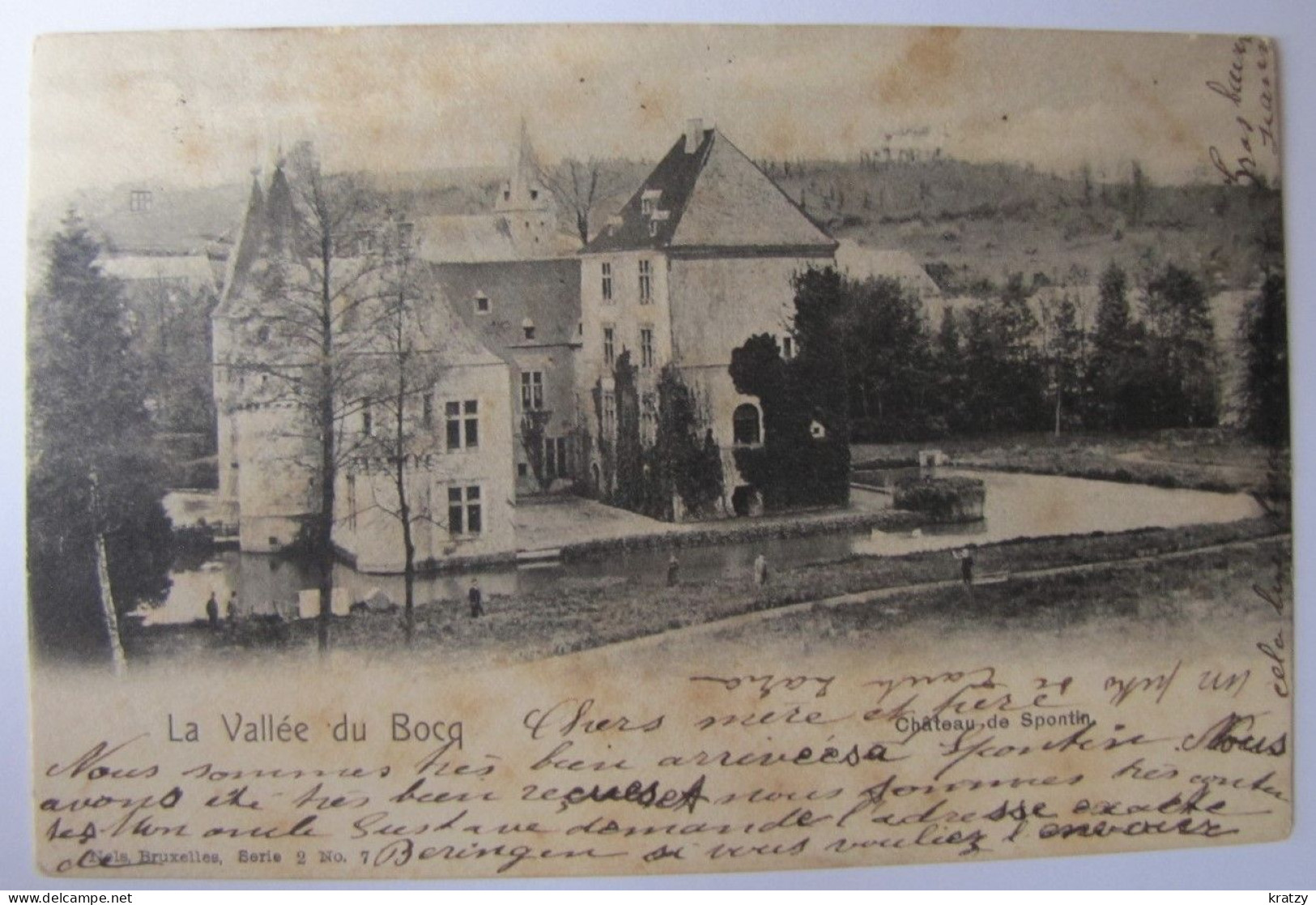 BELGIQUE - NAMUR - YVOIR - SPONTIN - Le Château - 1903 - Yvoir