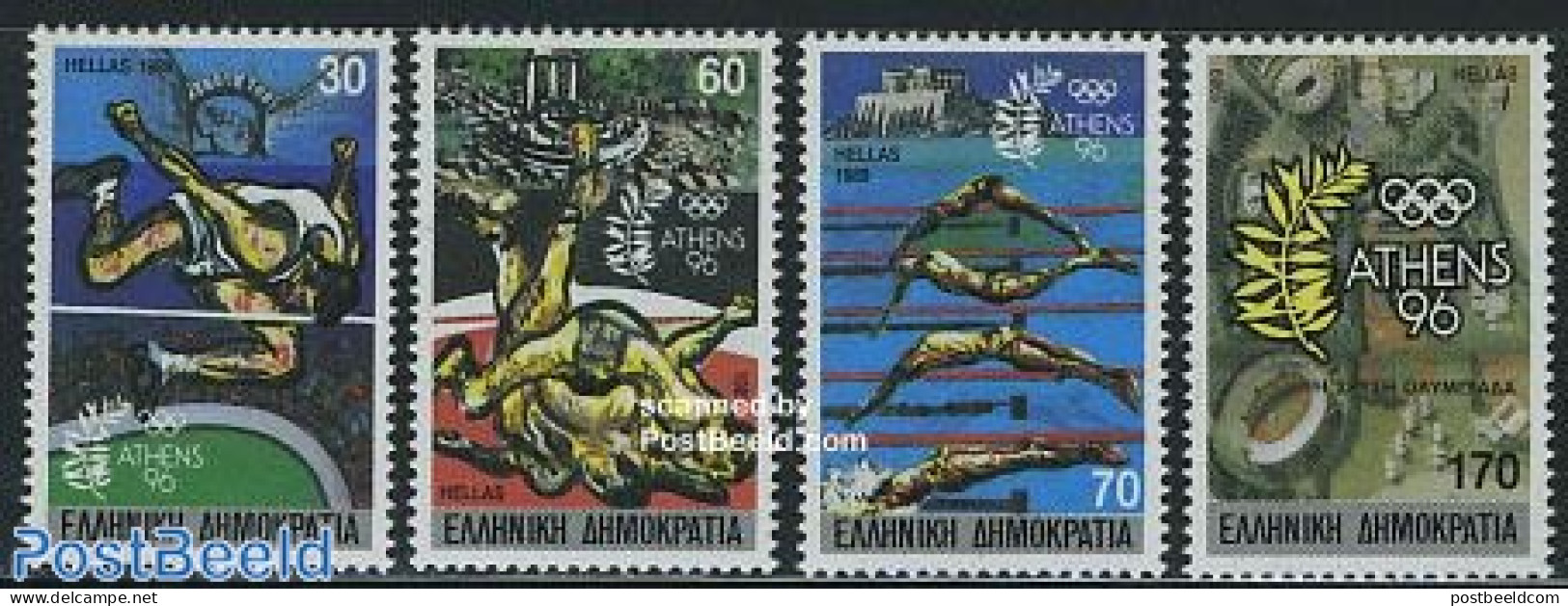 Greece 1989 Olympic Games 1996 4v, Mint NH, Sport - Unused Stamps