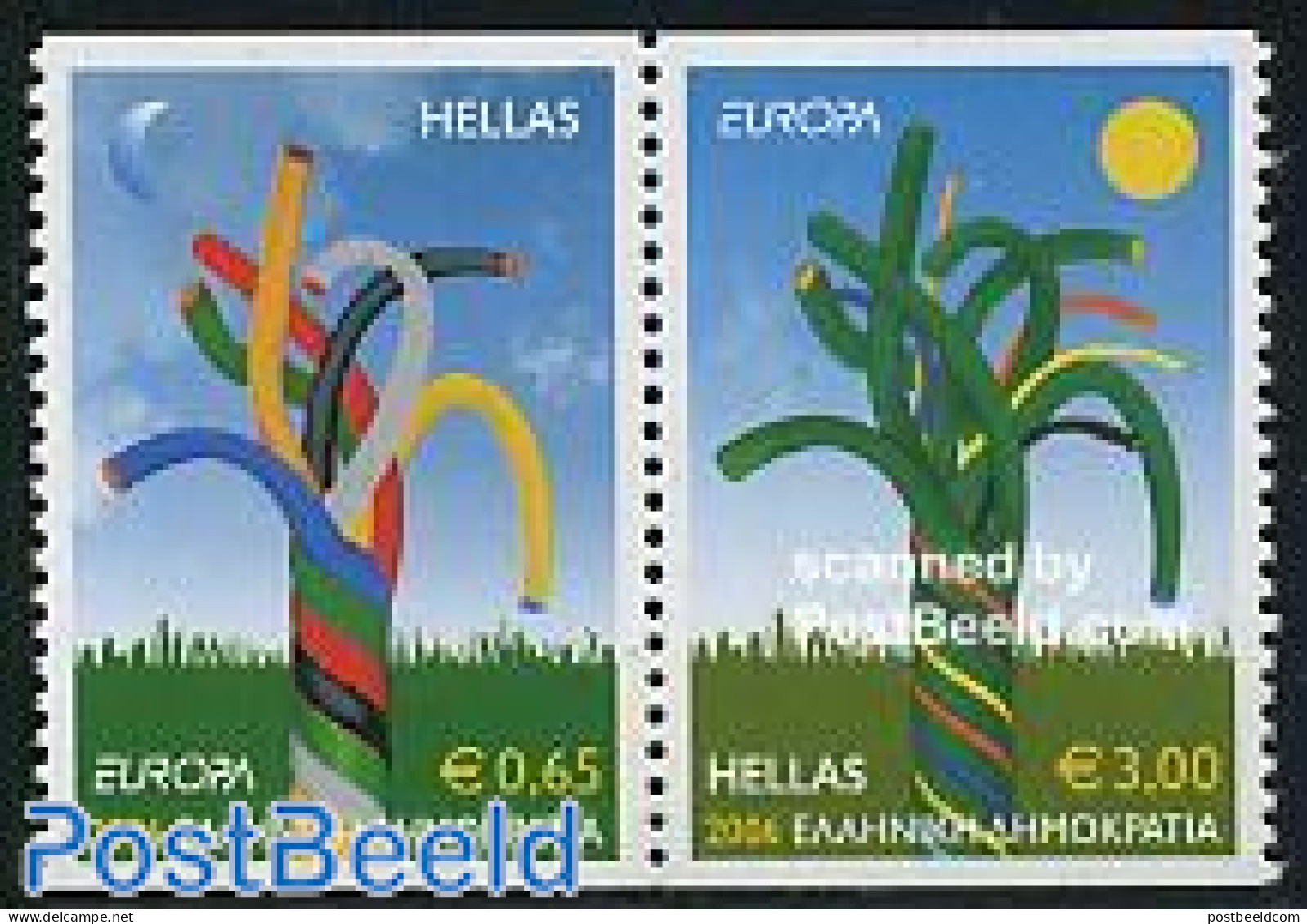 Greece 2006 Europa 2v From Booklet, Mint NH, History - Europa (cept) - Nuevos