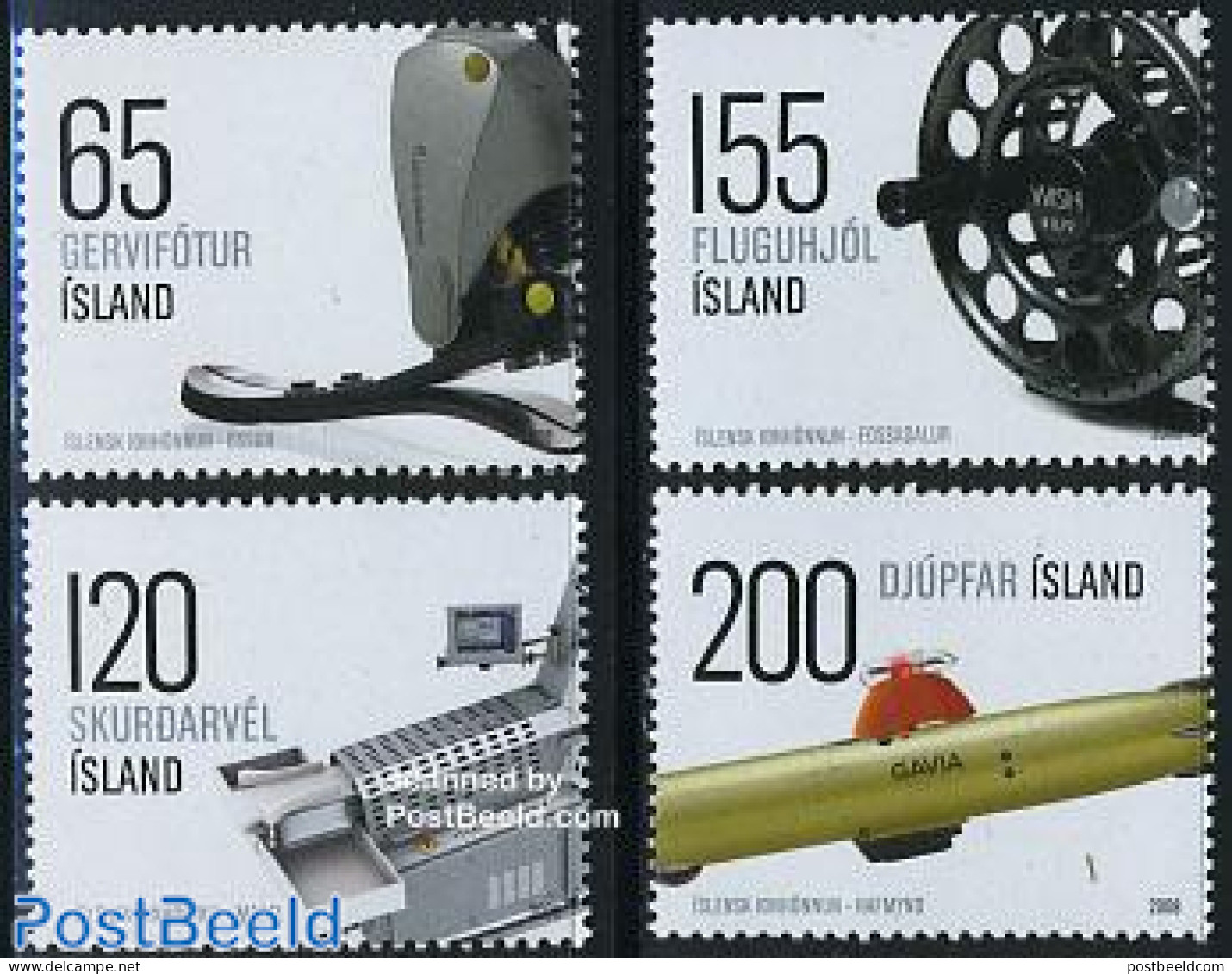 Iceland 2008 Icelandic Industrial Design 4v, Mint NH, Transport - Ships And Boats - Art - Industrial Design - Ungebraucht
