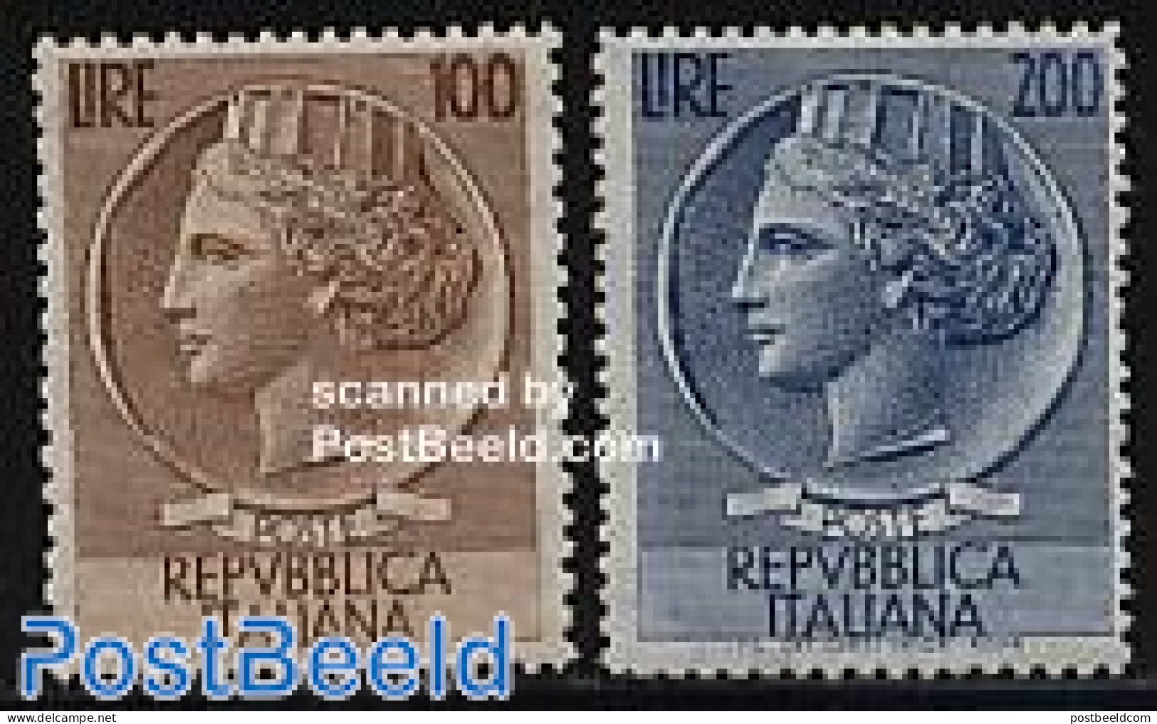 Italy 1954 Definitives 2v, Unused (hinged) - Other & Unclassified
