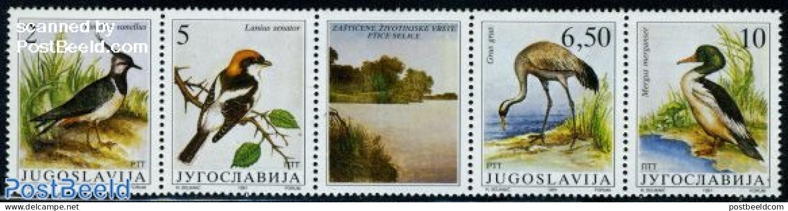 Yugoslavia 1991 Birds 4v+tab [::T::], Mint NH, Nature - Birds - National Parks - Neufs