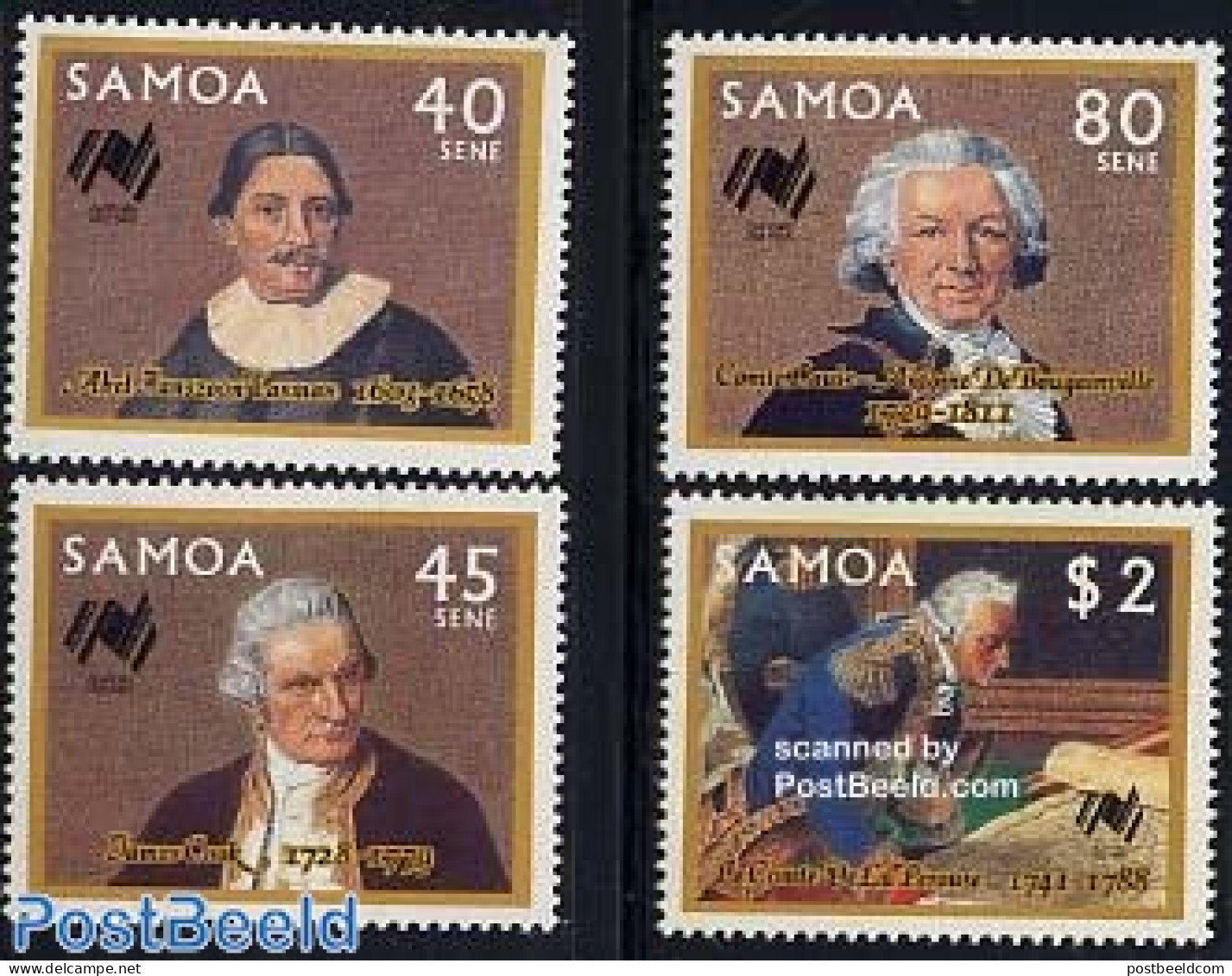 Samoa 1987 Exploration Of Pacific 4v, Mint NH, History - Explorers - Explorers