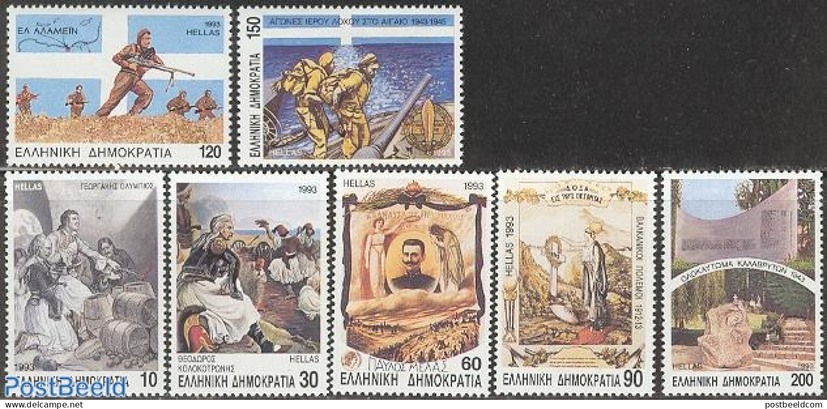 Greece 1993 Army 7v, Mint NH - Unused Stamps