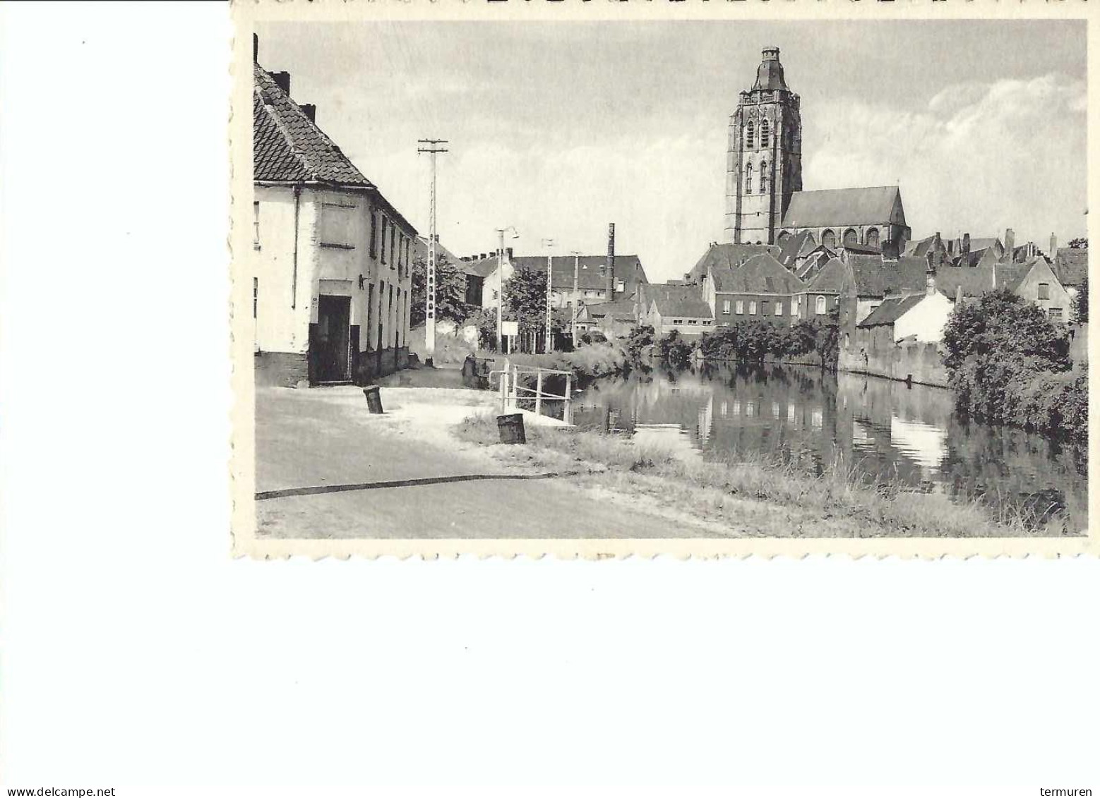 Oudenaarde : Smallendam - Schelde En St Walburgakerk - Oudenaarde