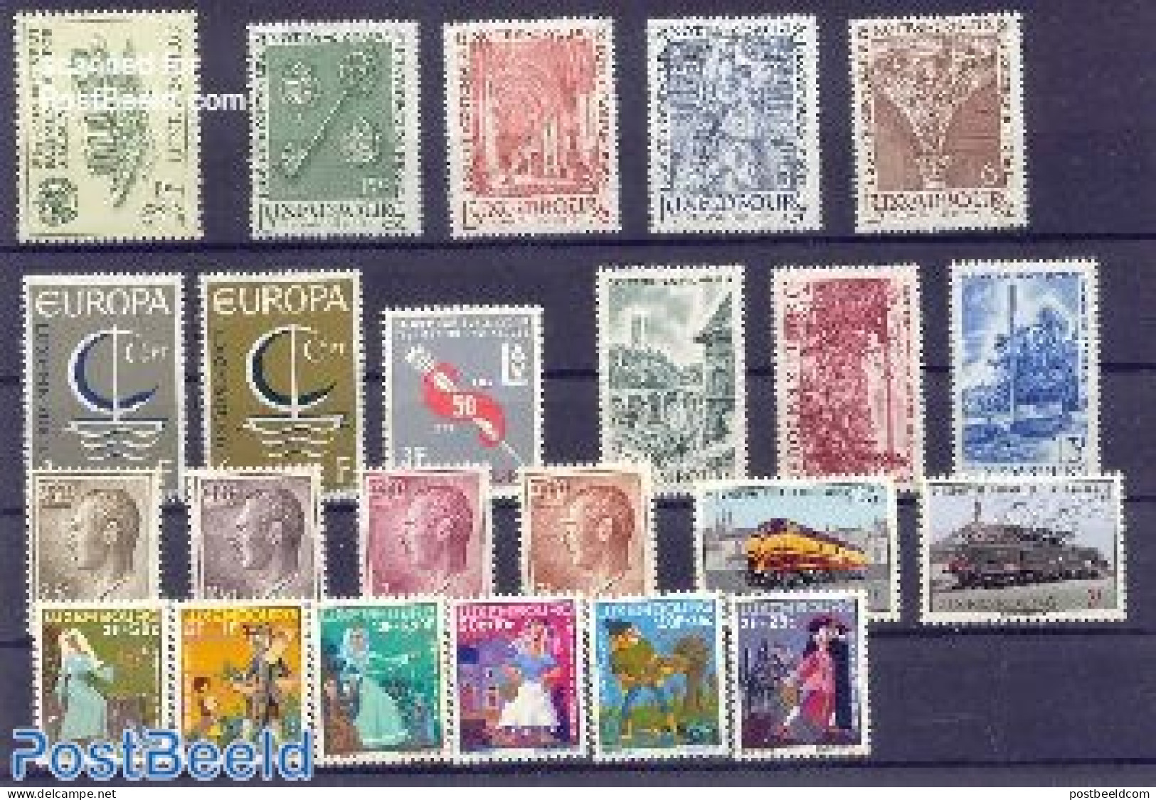 Luxemburg 1966 Yearset 1966, Complete, 23v, Mint NH, Various - Yearsets (by Country) - Nuovi