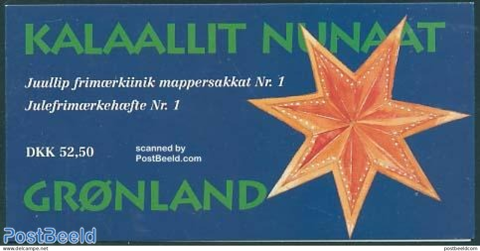 Greenland 1996 Christmas Booklet, Mint NH, Religion - Christmas - Stamp Booklets - Nuevos