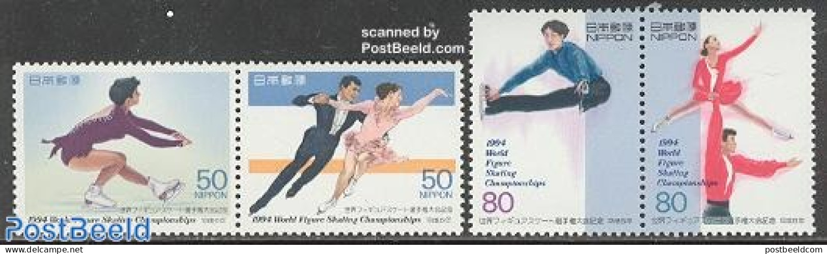 Japan 1994 Scating 2x2v [:], Mint NH, Sport - Skating - Unused Stamps