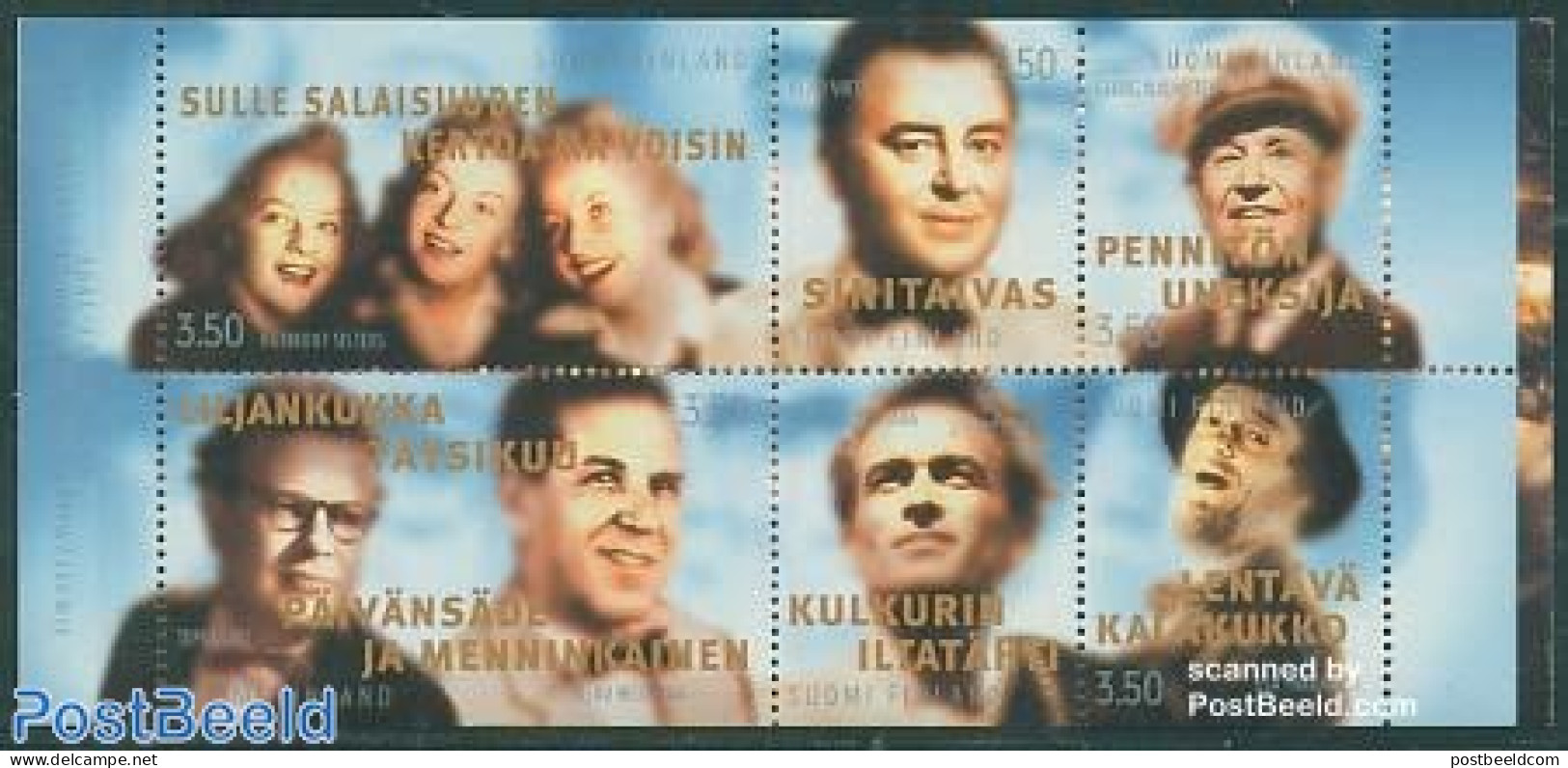 Finland 1999 Entertainers 6v In Booklet, Mint NH, Performance Art - Music - Stamp Booklets - Unused Stamps