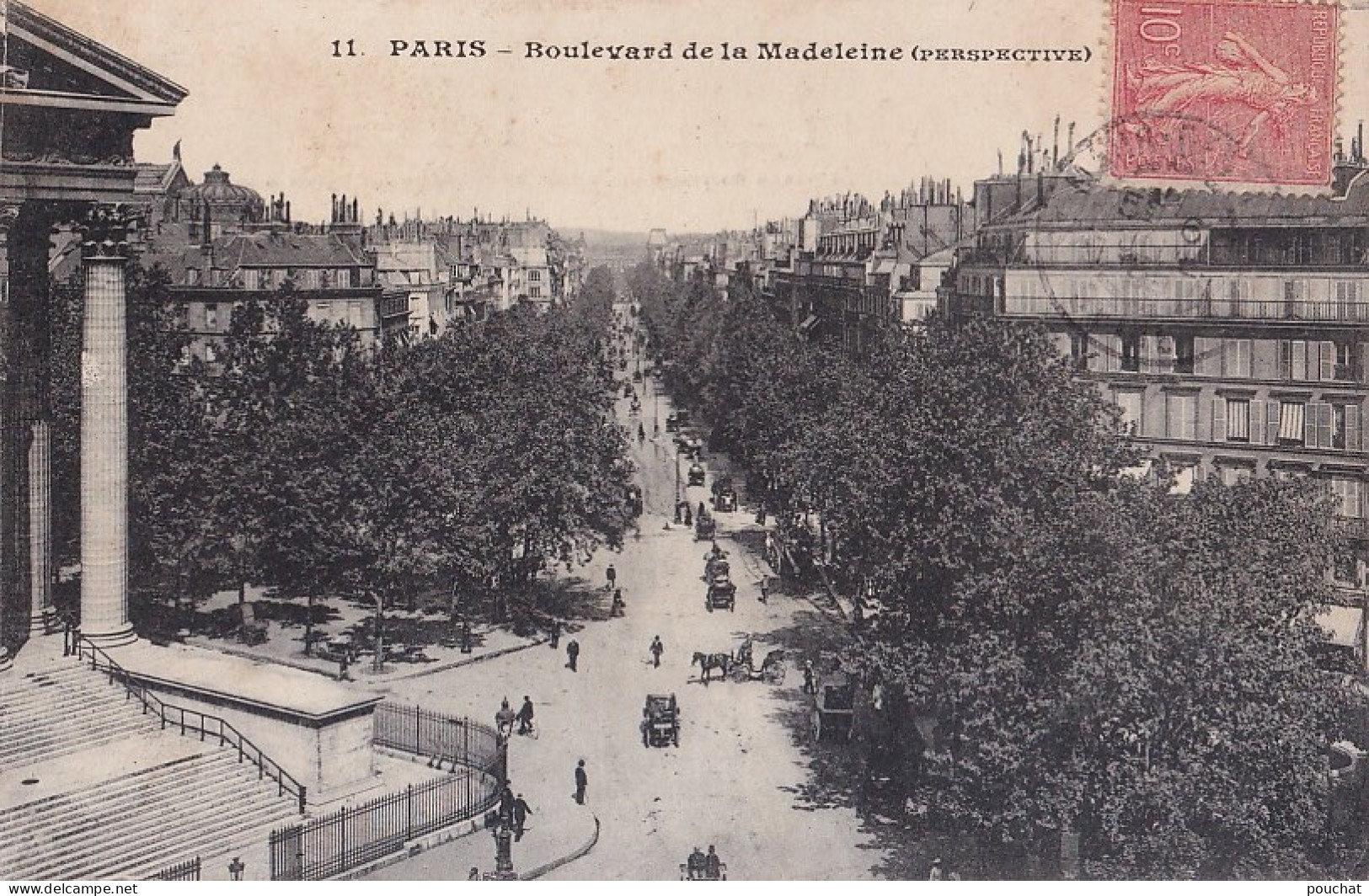 D15-75) PARIS - PERSPECTIVE LE BOULEVARD DE LA MADELEINE  - Arrondissement: 08