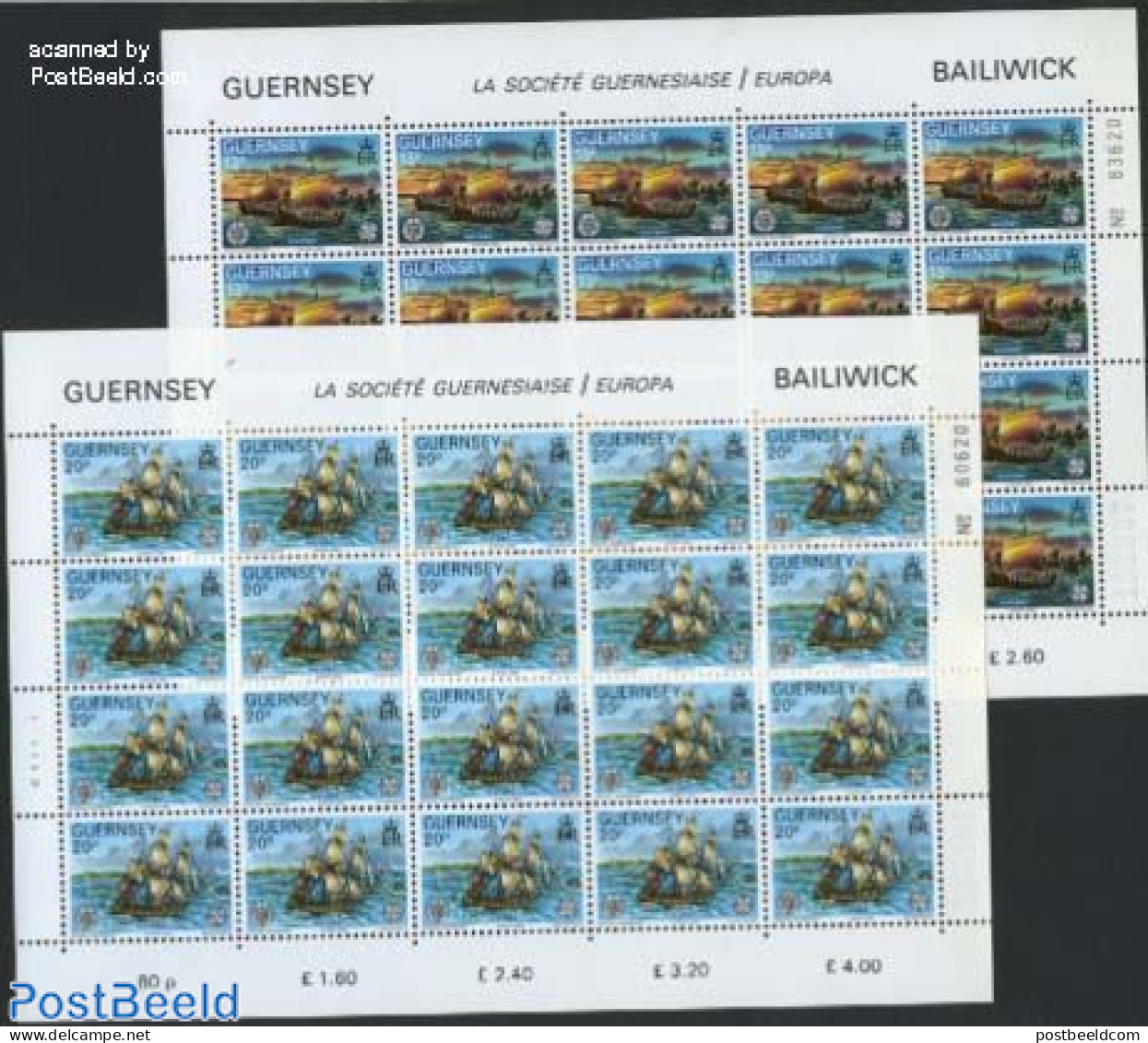 Guernsey 1982 EUROPA CEPT 2V M/sS, Mint NH, History - Europa (cept) - Guernesey