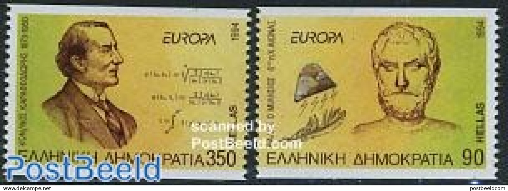 Greece 1994 Europa 2v Coil, Mint NH, History - Europa (cept) - Nuevos