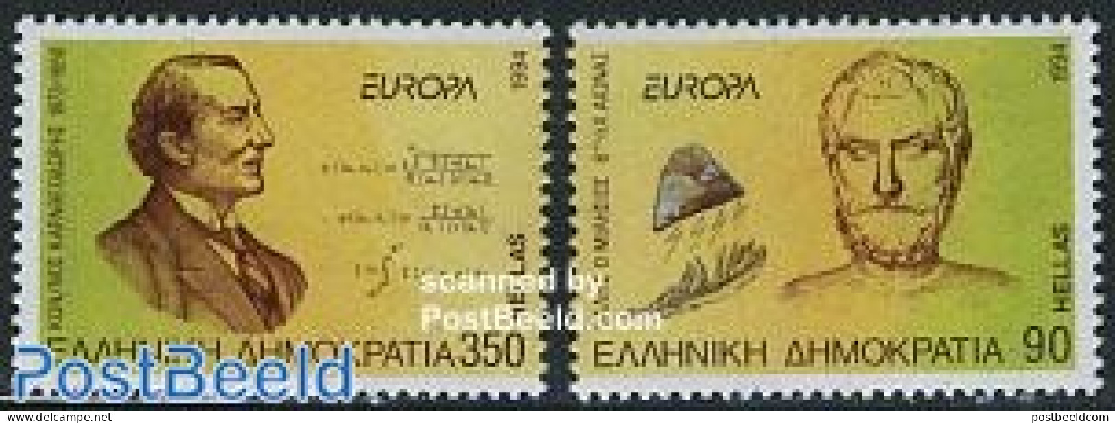 Greece 1994 Europa 2v, Mint NH, History - Europa (cept) - Unused Stamps