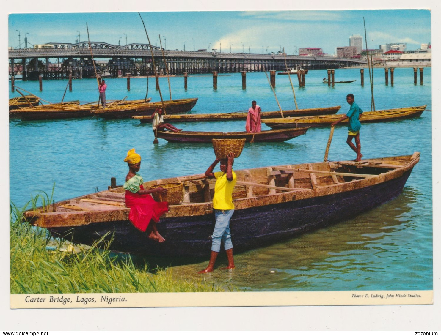 AFRICA - NIGERIA  LAGOS CARTER BRIDGE JOHN HINDE Vintage Photo Postcard Post Card Carte - Nigeria