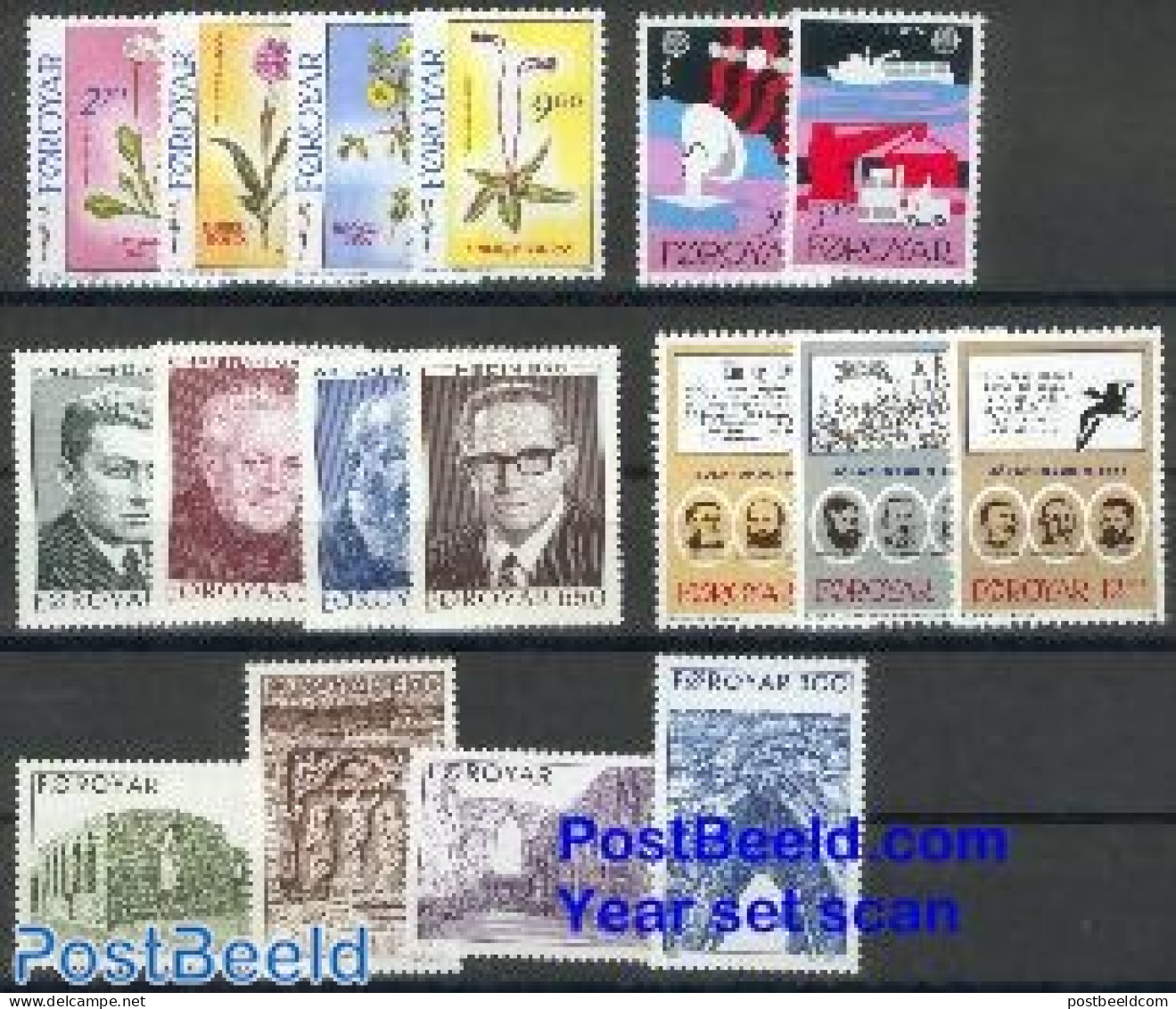 Faroe Islands 1988 Yearset 1988 (17v), Mint NH, Various - Yearsets (by Country) - Zonder Classificatie