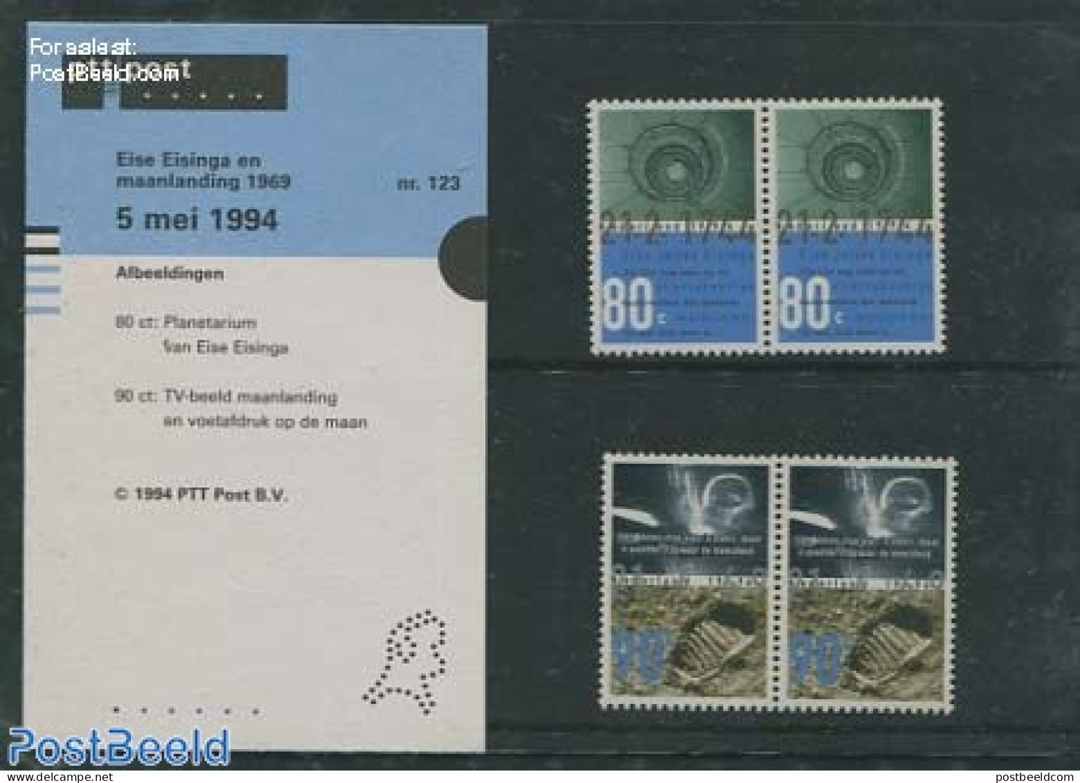 Netherlands 1994 Mixed Issue, Presentation Pack 123, Mint NH, Science - Transport - Astronomy - Space Exploration - Unused Stamps