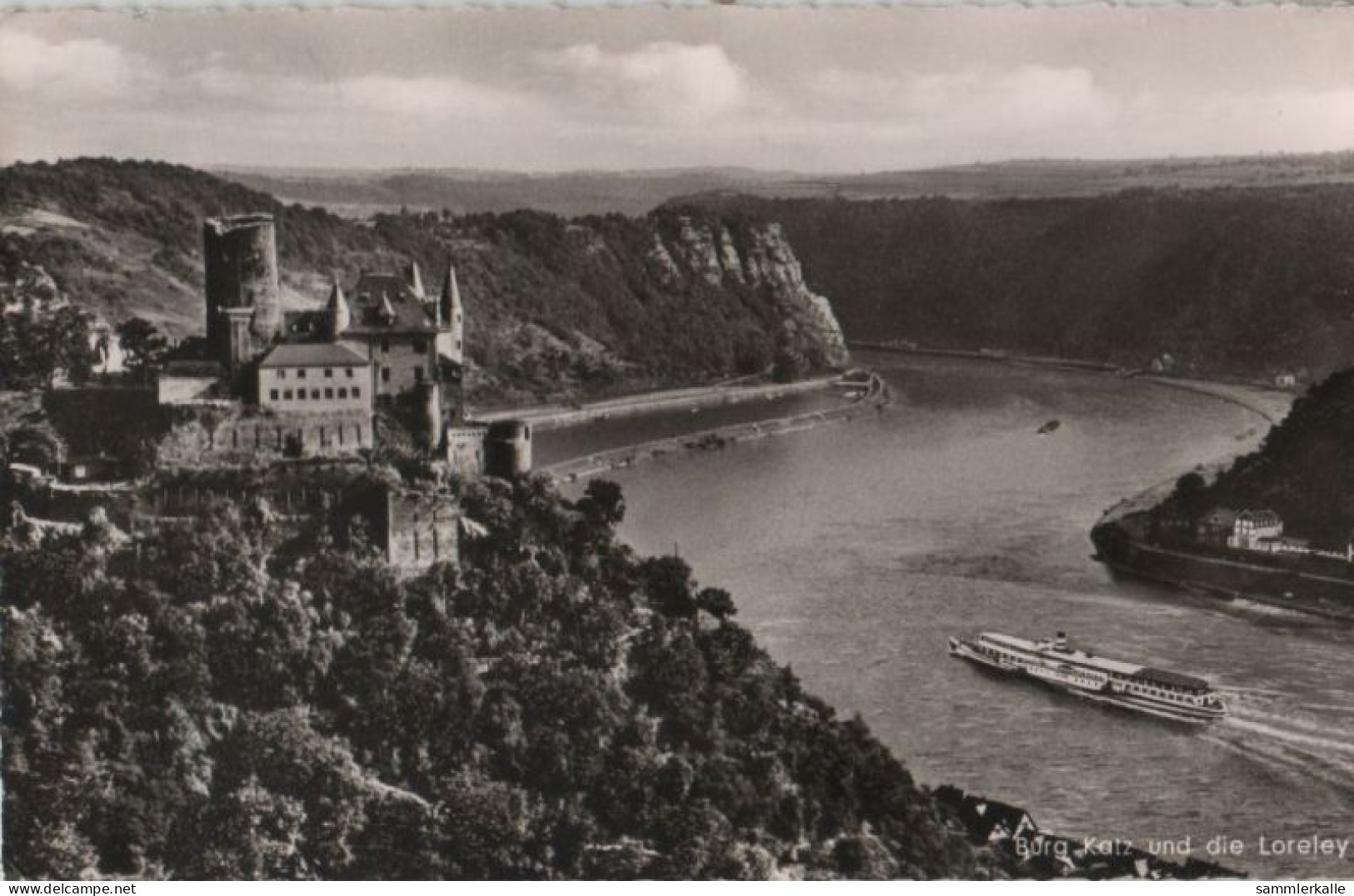 58237 - Loreley - Mit Burg Katz - Ca. 1955 - Loreley