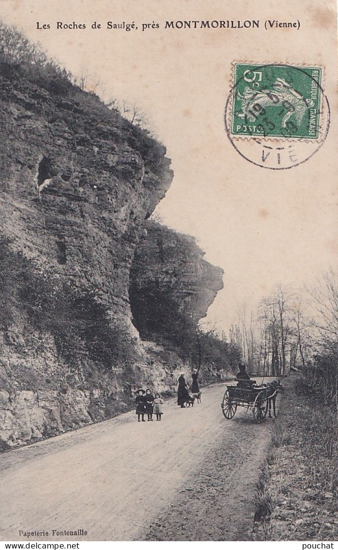 D22-86) MONTMORILLON - LES ROCHES DE SAULGE - ANIMEE - EN 1909 - Montmorillon