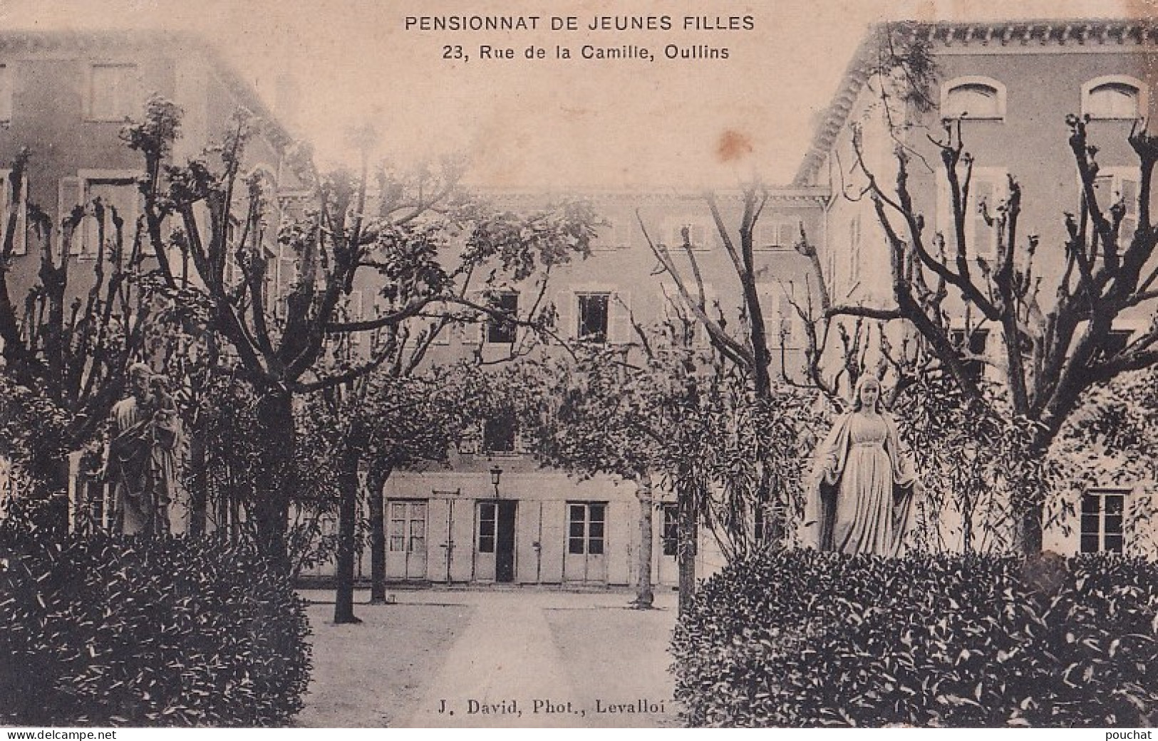 D25-69) OULLINS - PENSIONNAT DE JEUNES FILLES  - 23 , RUE DE LA CAMILLE - EN 1910 - ( 2 SCANS ) - Oullins