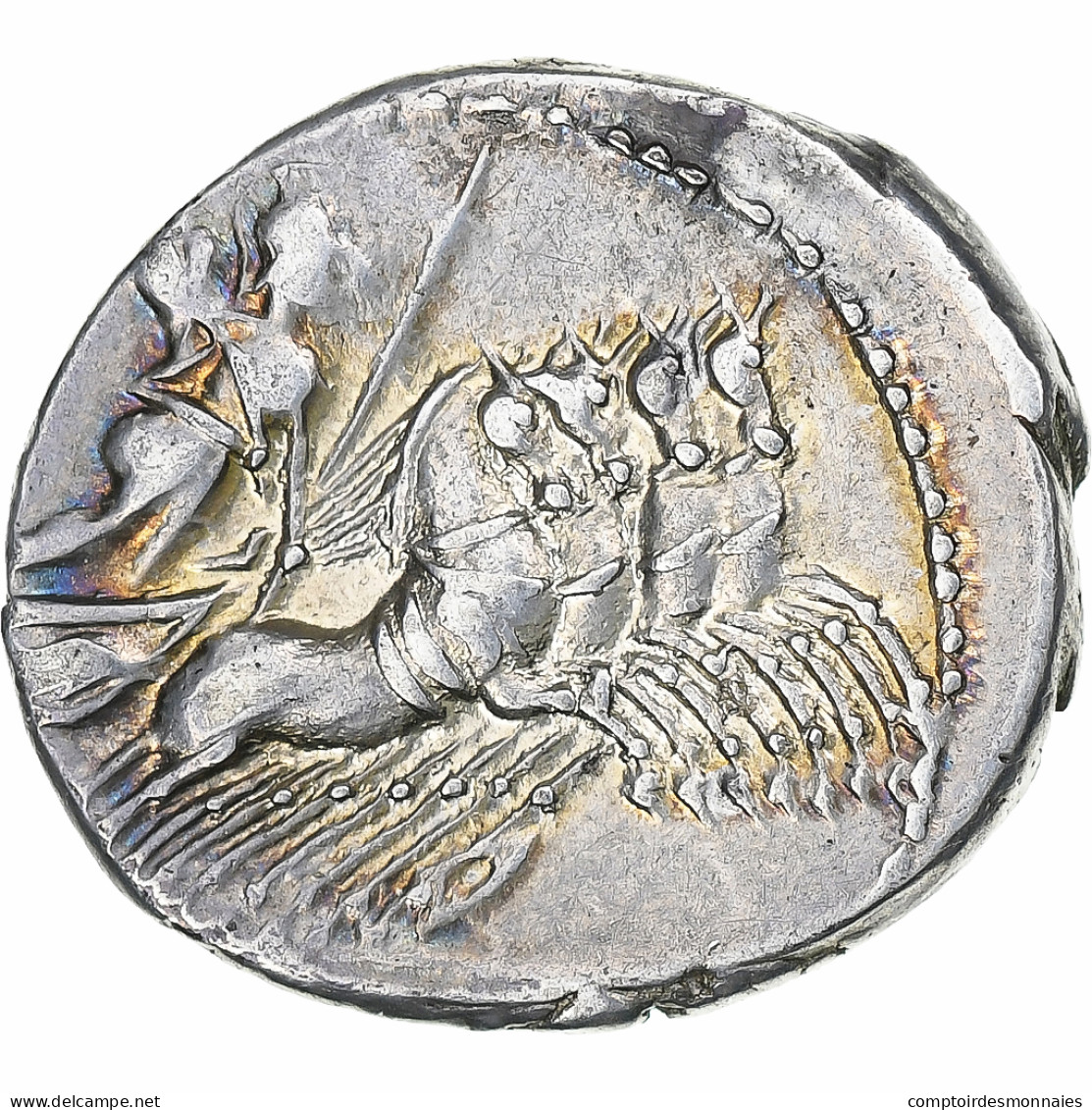 Vibia, Denier, 90 BC, Rome, Argent, TTB, Crawford:342/5 - République (-280 à -27)