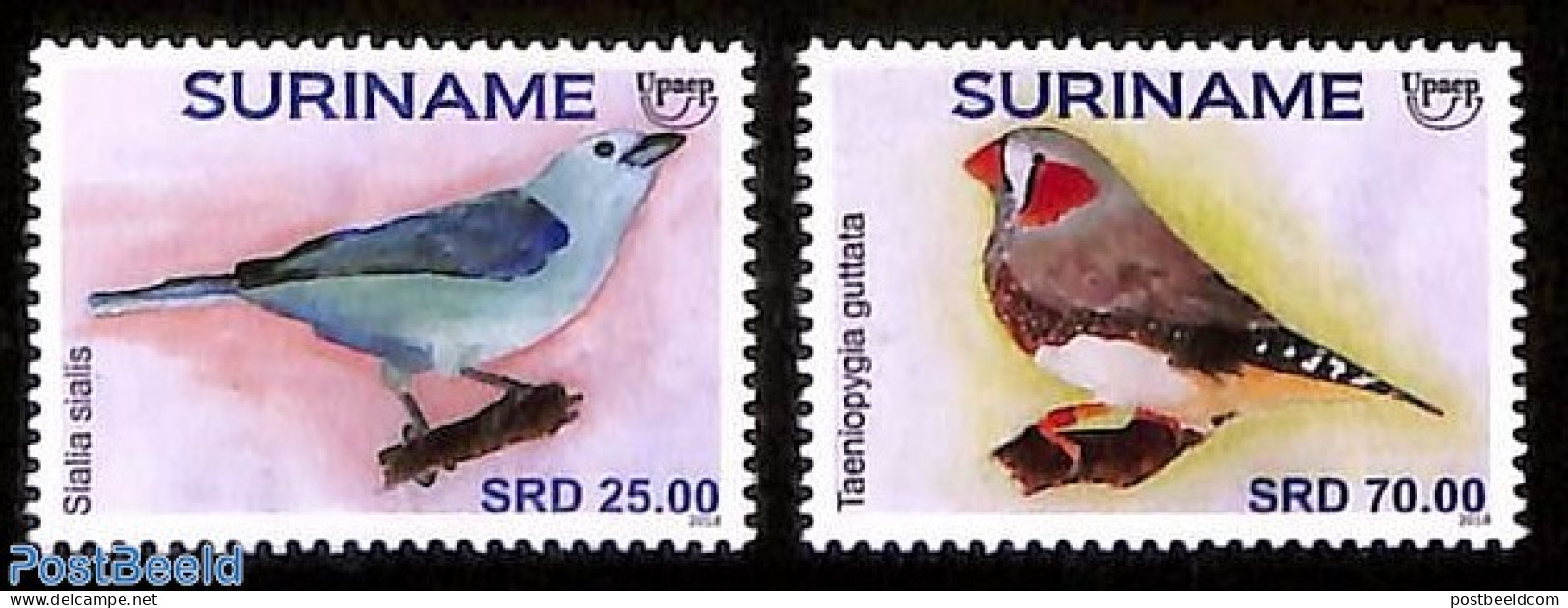 Suriname, Republic 2018 UPAEP, Birds 2v, Mint NH, Nature - Birds - U.P.A.E. - Surinam