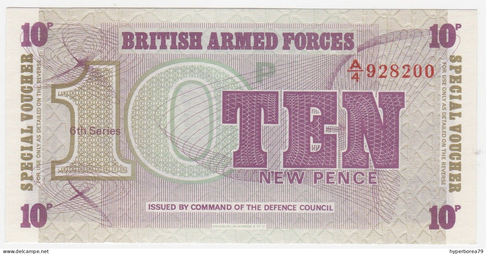 Great Britain BAF P M48 - 10 New Pence 1972 6th Series - UNC - British Troepen & Speciale Documenten