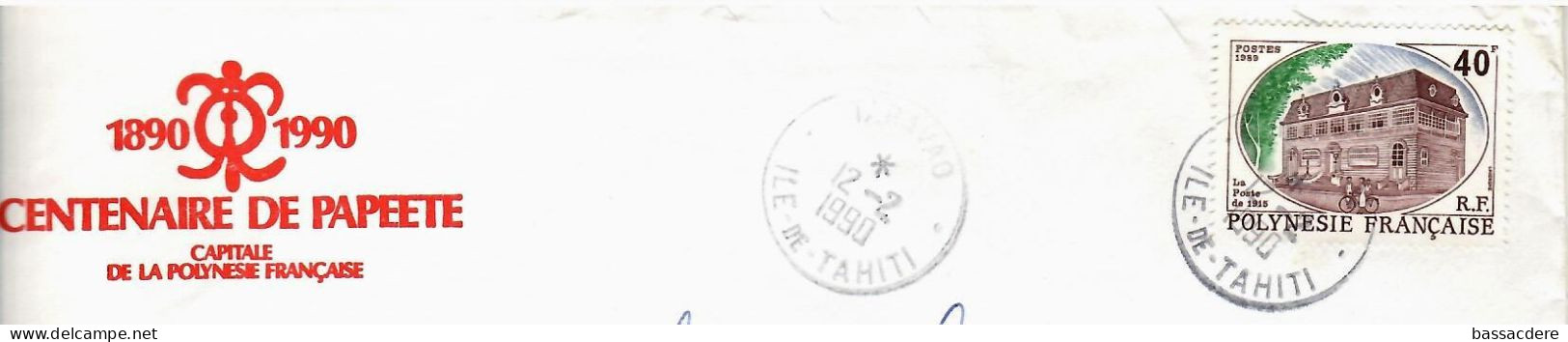 79490 A -  CENTENAIRE DE  PAPEETE - Storia Postale