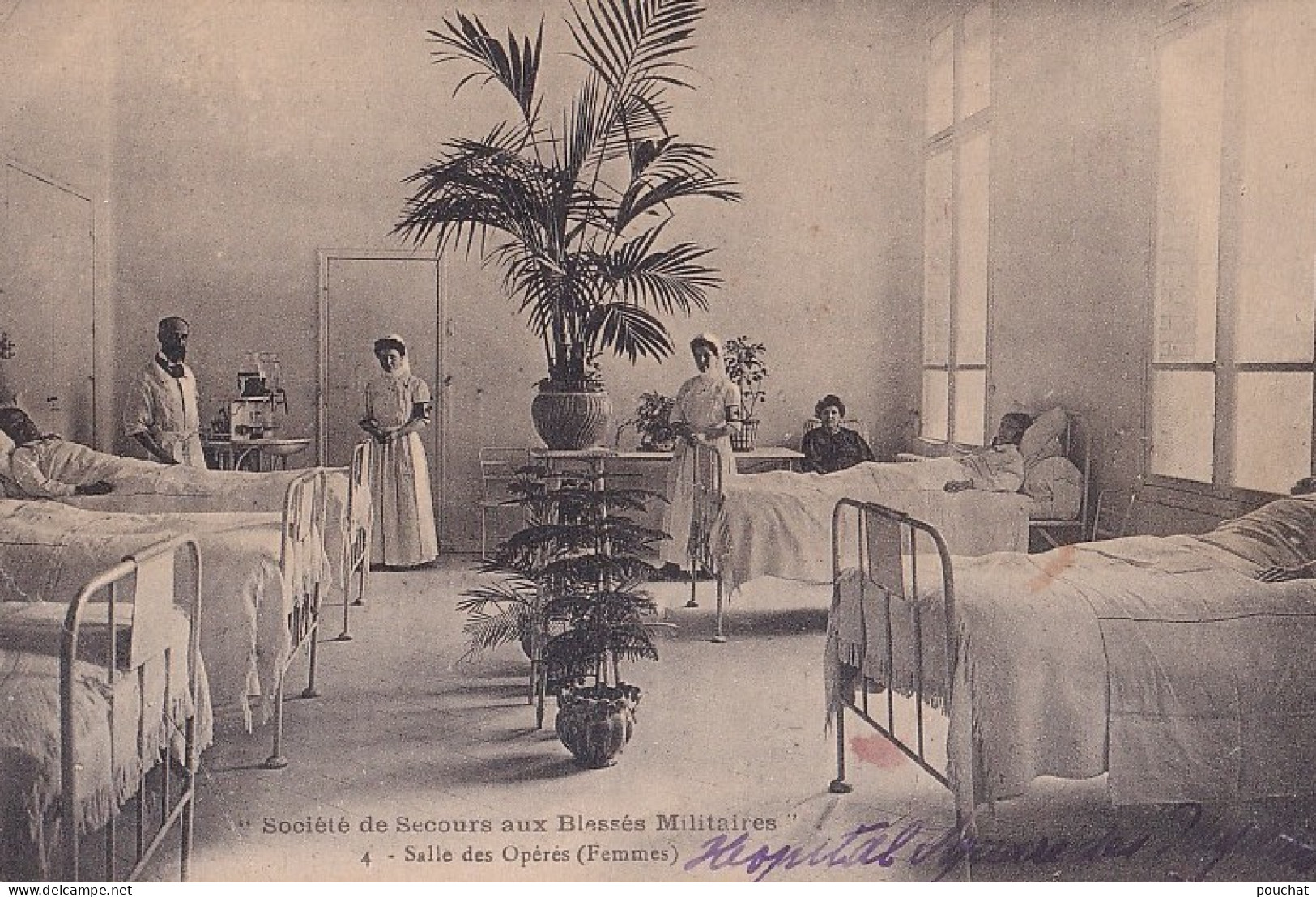 PARIS SOCIETE DE SECOURS AUX BLESSES  MILITAIRES - 19 RUE MATIGNON - SALLE DES  OPERES FEMMES   - CROIX ROUGE - 2 SCANS - Arrondissement: 08