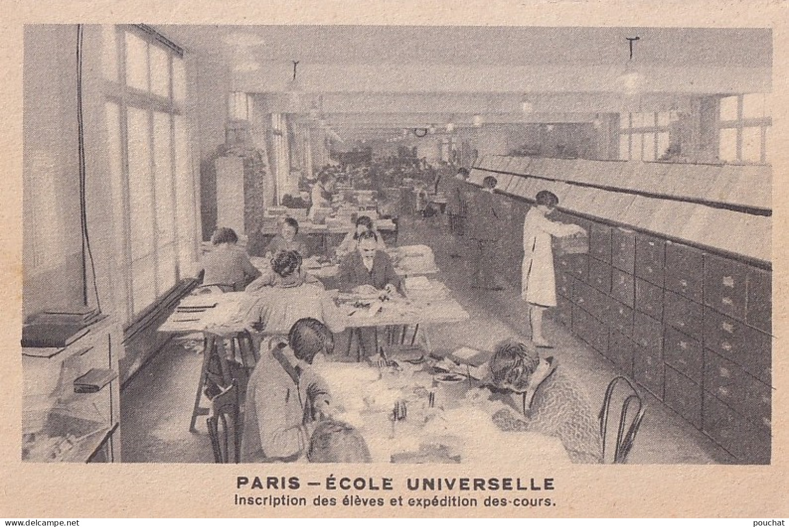 75) PARIS - XVI EME - ECOLE UNIVERSELLE - INSCRIPTION DES ELEVES ET EXPEDITION DES COURS - 59 BLD EXELMANS - ( 2 SCANS ) - Arrondissement: 16