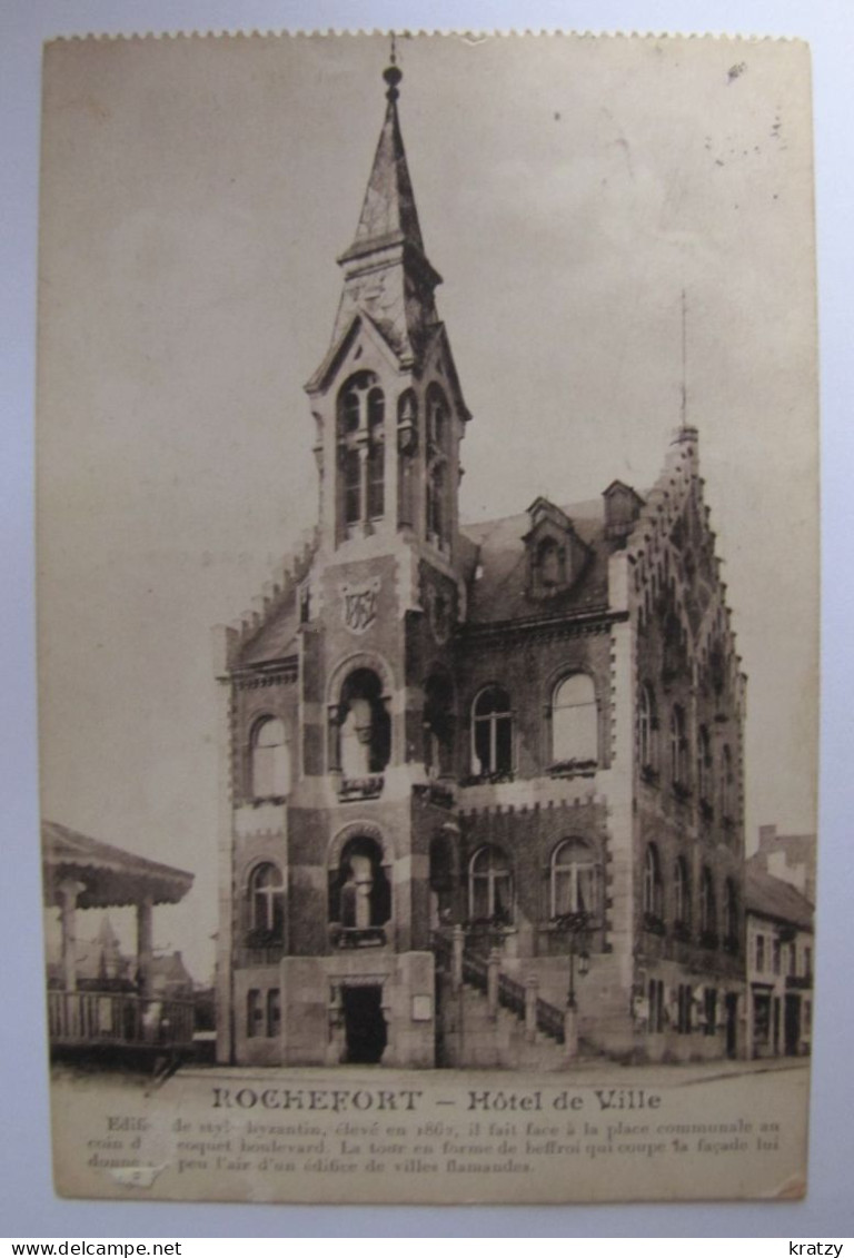 BELGIQUE - NAMUR - ROCHEFORT - L'Hôtel De Ville - 1920 - Rochefort