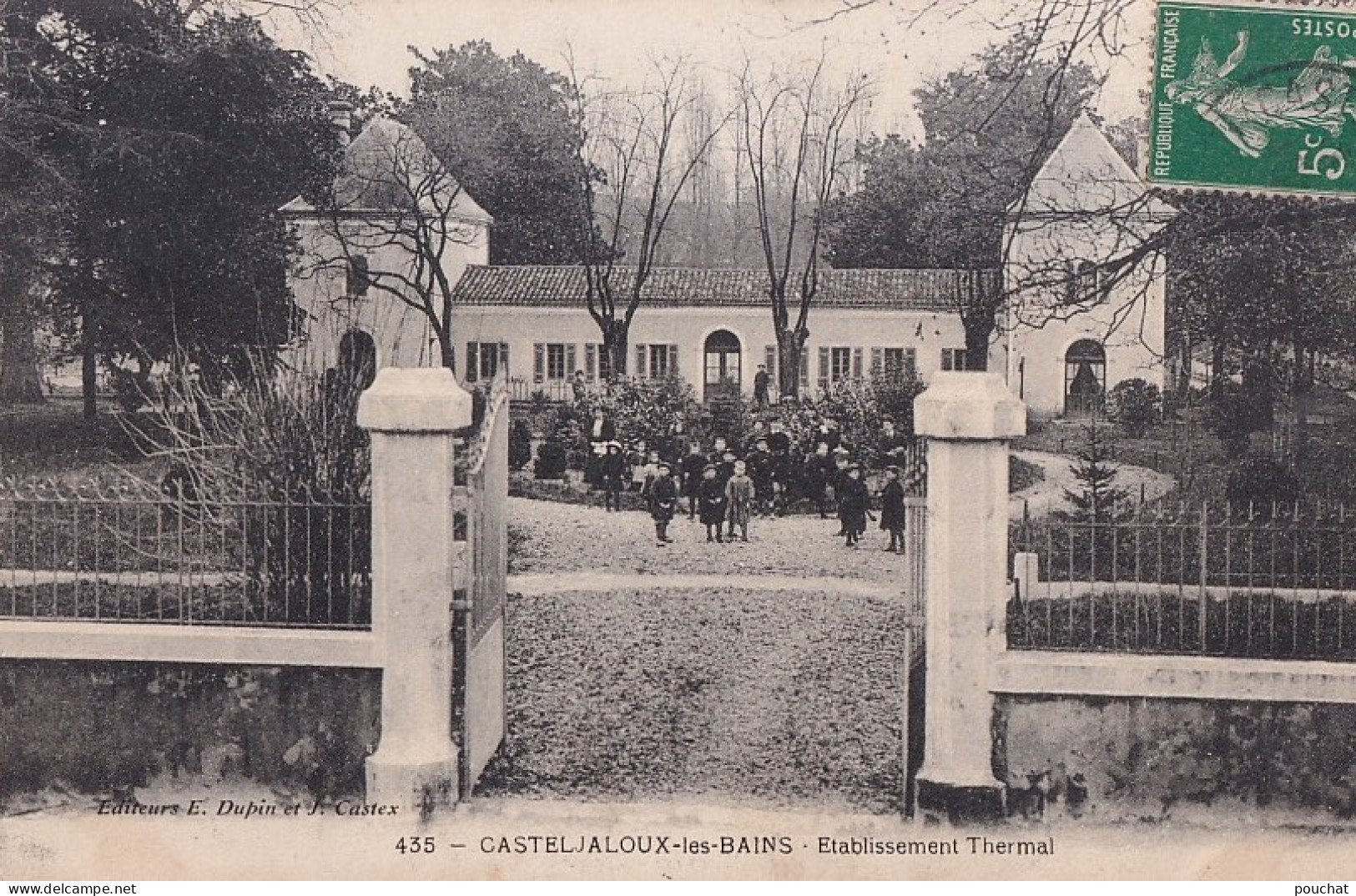 E12-47) CASTELJALOUX  LES  BAINS - ETABLISSEMENT THERMAL - ANIMEE - EN 1912   - Casteljaloux