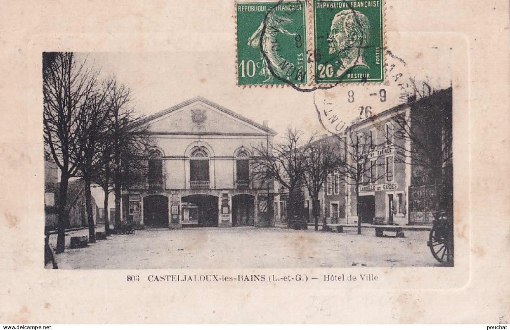 E14-47) CASTELJALOUX LES BAINS - L ' HOTEL DE VILLE - EN  1926 - Casteljaloux