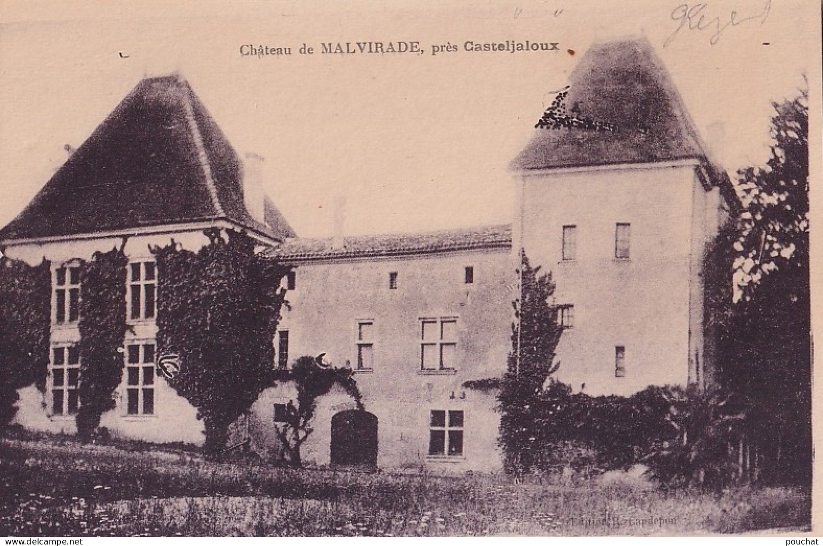 E14-47) CHATEAU DE MALVIRADE - PRES DE CASTELJALOUX - ( 2 SCANS ) - Casteljaloux