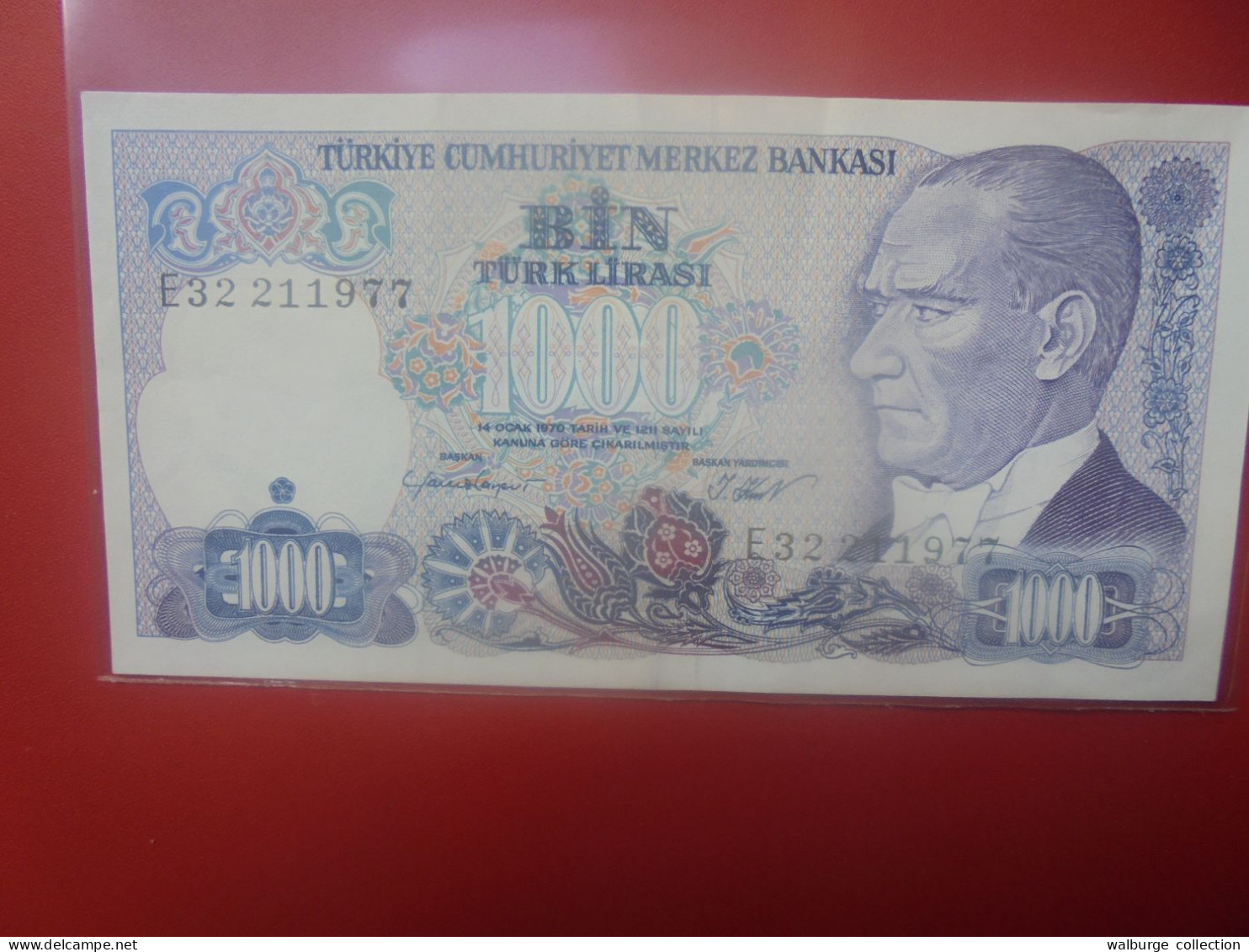 TURQUIE 1000 LIRA 1970(86) Circuler (B.33) - Türkei