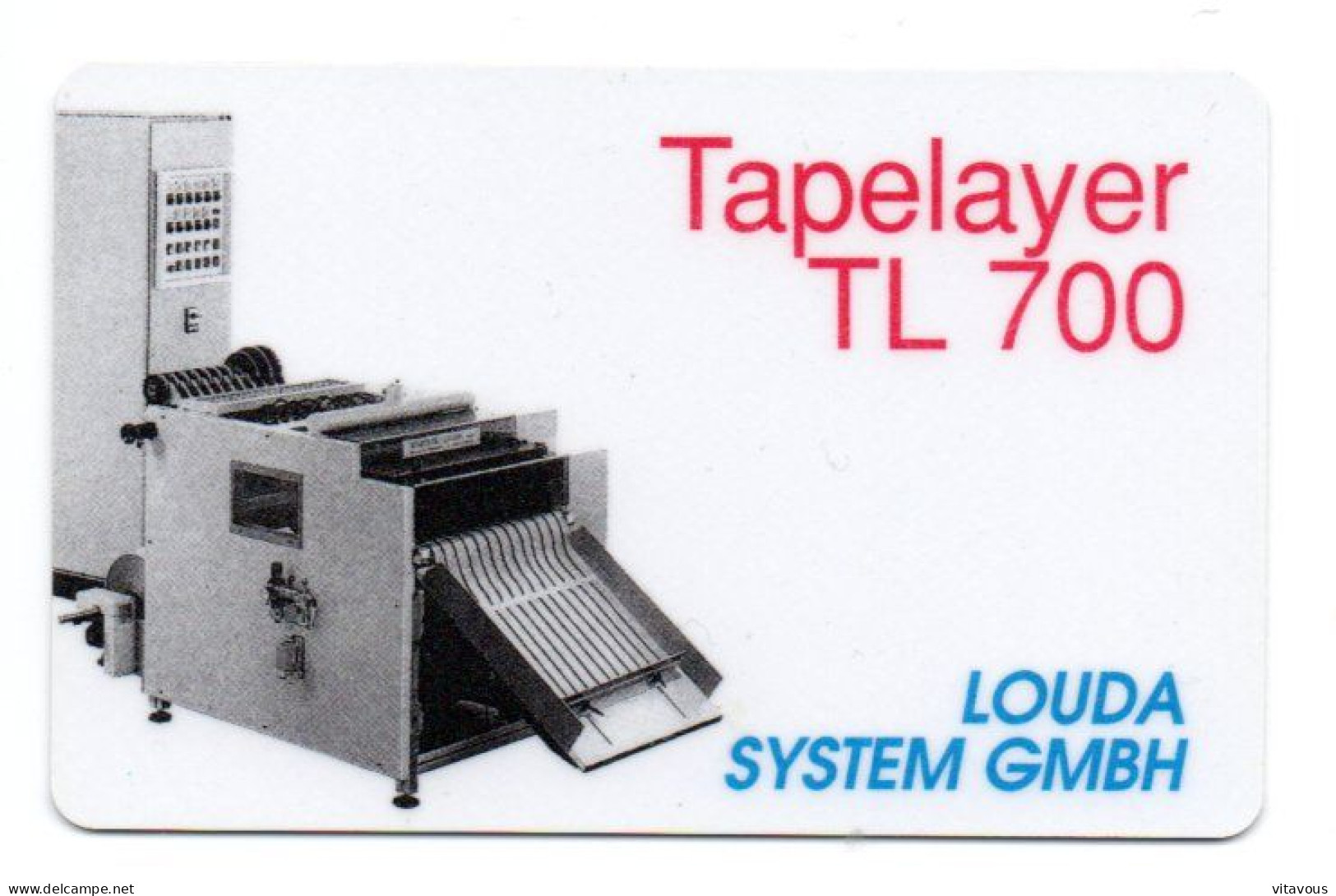 TL 700 - Machine Tapelayer Carte Allemagne Card (K 177) - Autres & Non Classés