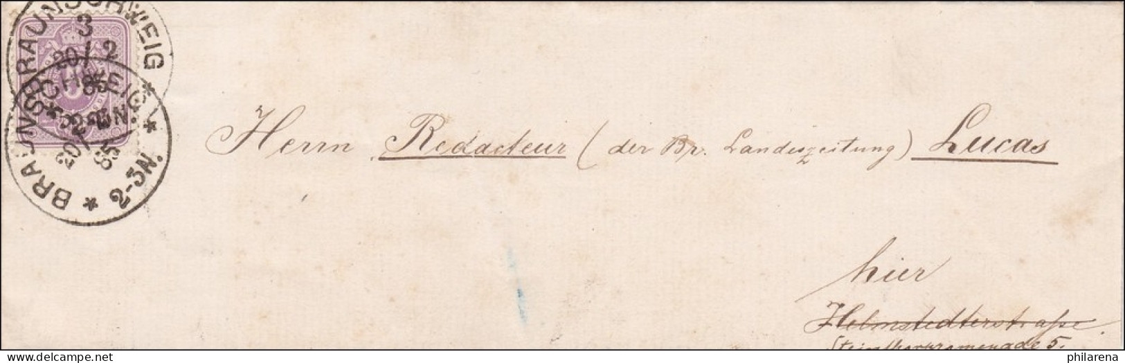 Orts-Brief Von Braunschweig  1885 - Braunschweig