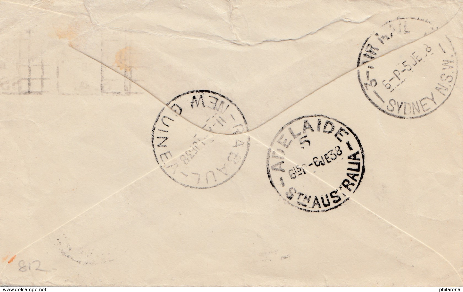 Australia: 1933: Air Mail Sydney To Adelaide - Autres & Non Classés