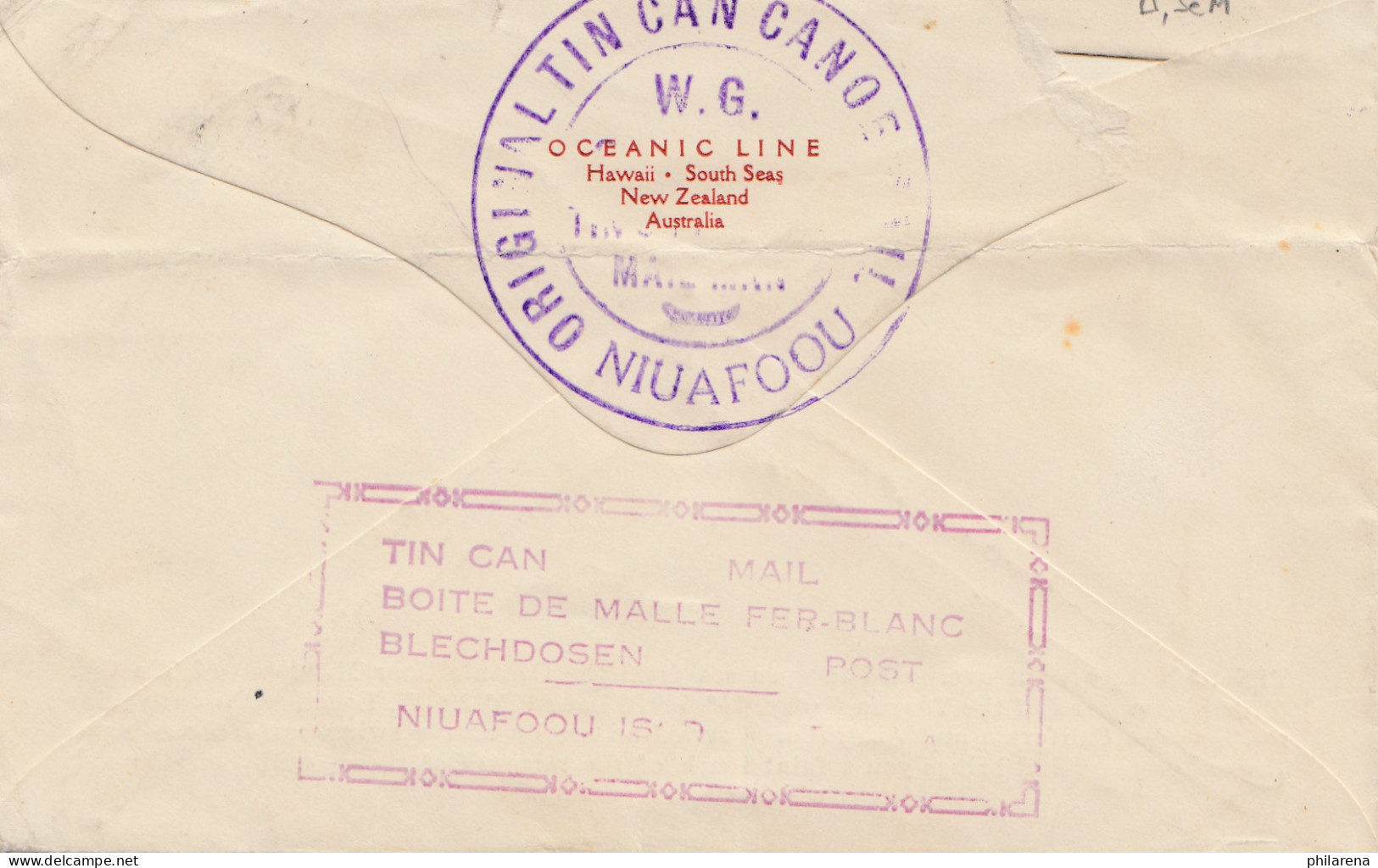 Tonga 1935: Tin Can To Australia - Tonga (1970-...)