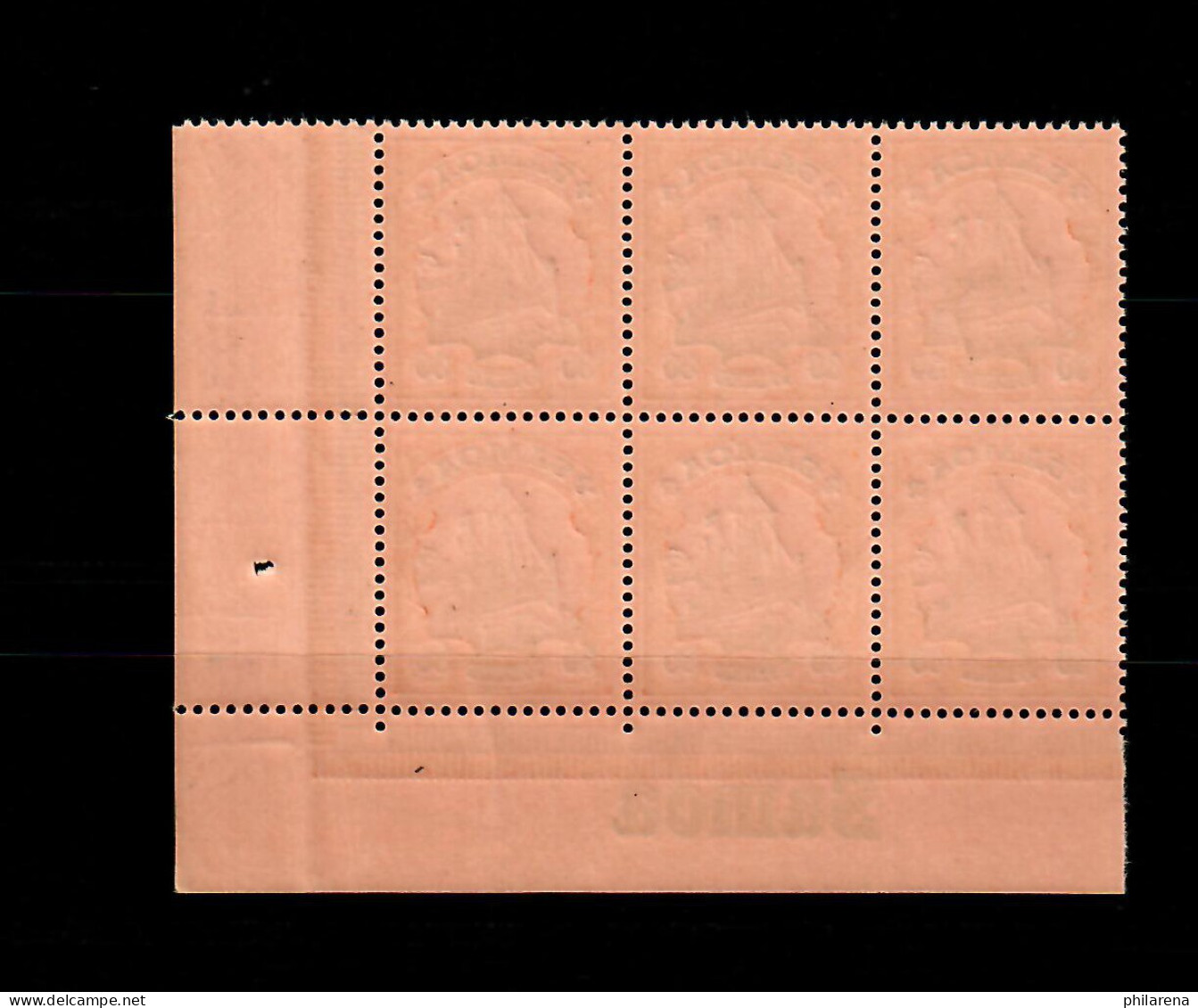 Samoa: MiNr. 12, 6er Block Vom Eckrand Rechts Mit Inschrift, Postfrisch, ** - Samoa