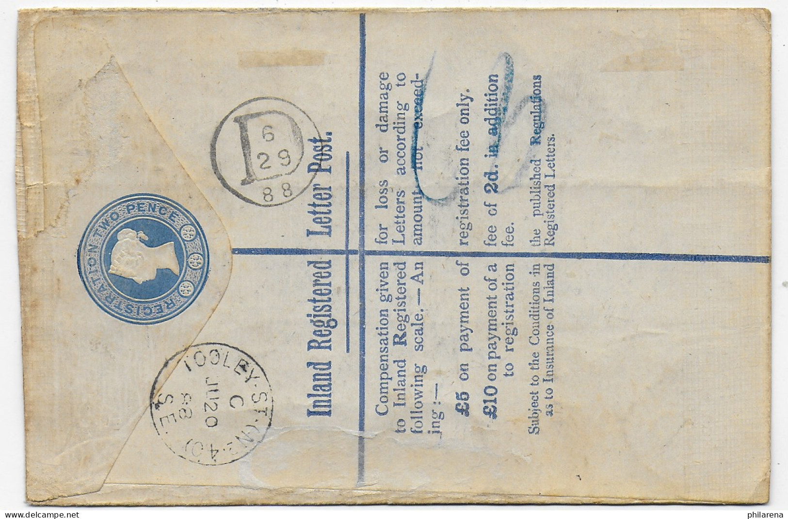Registered SEDO 1888 Nach New York - Autres & Non Classés
