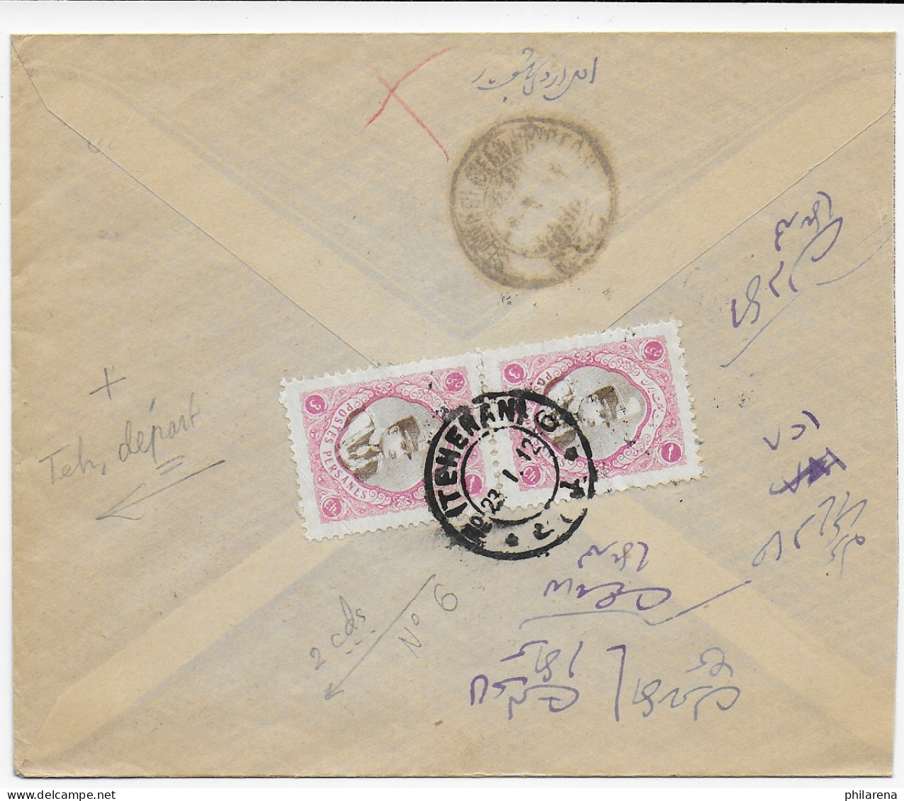 Persien, Inlandsbrief 1912 - Iran