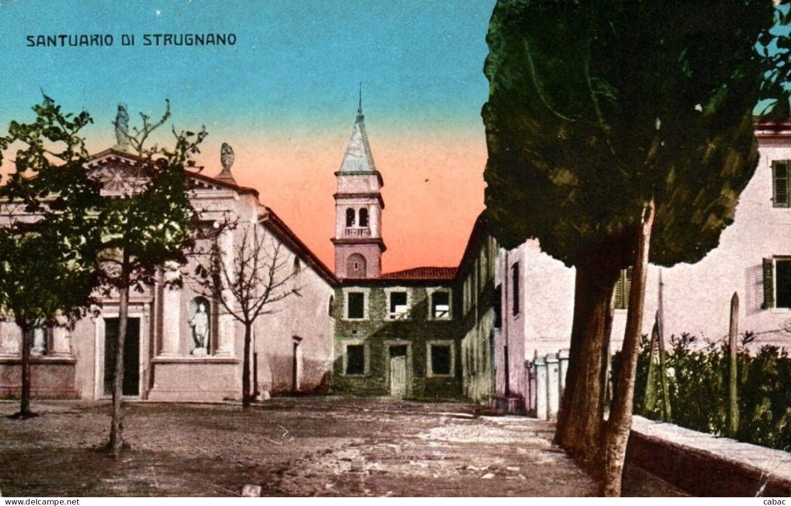 Strunjan, 1920-ta, Santuario Di Strugnano, Cartolina Italiana, Istra, Istria, Primorska, Friuli Venezia Giulia, Cerkev - Slovénie